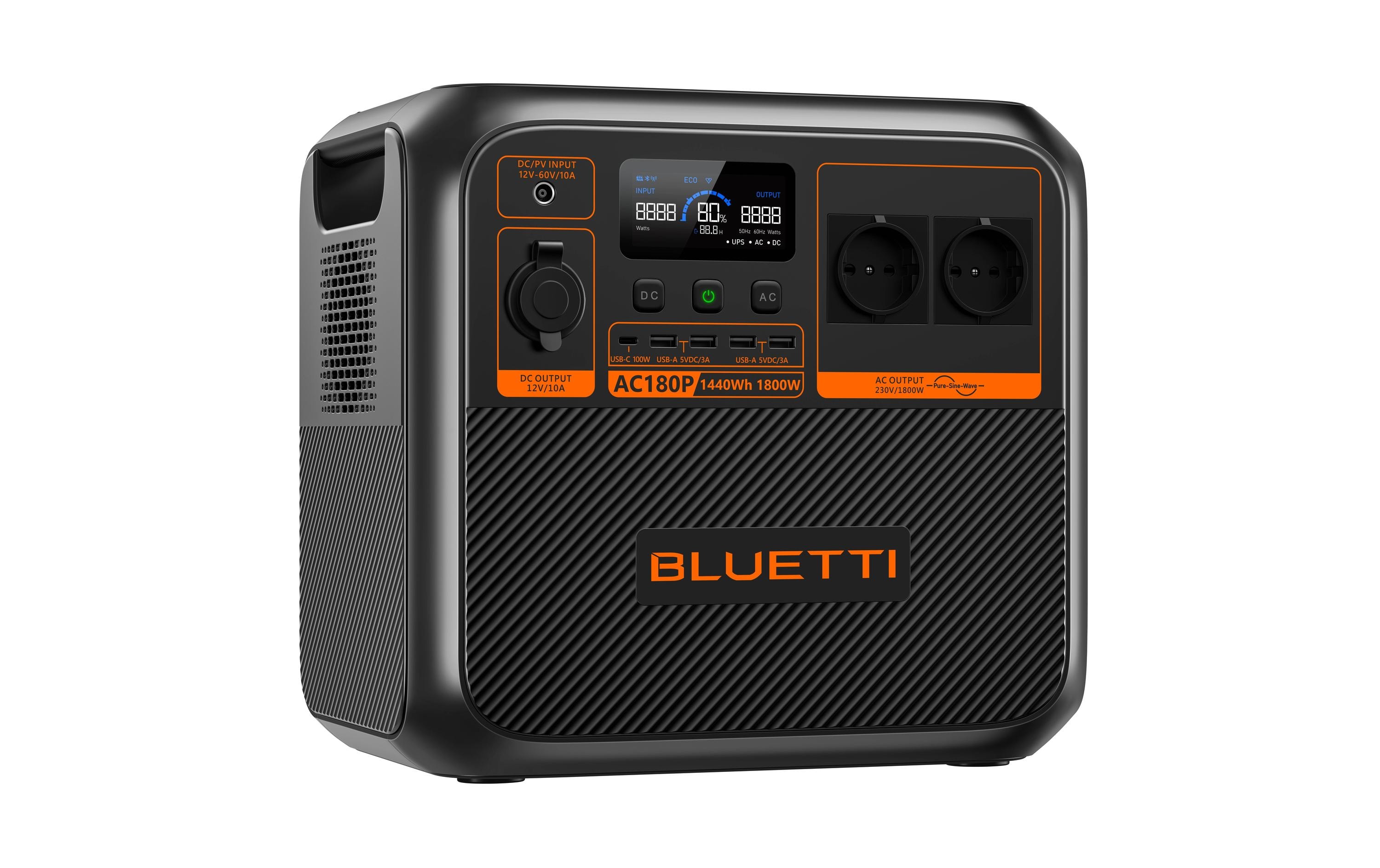 BLUETTI Power Station AC180P 1440 Wh