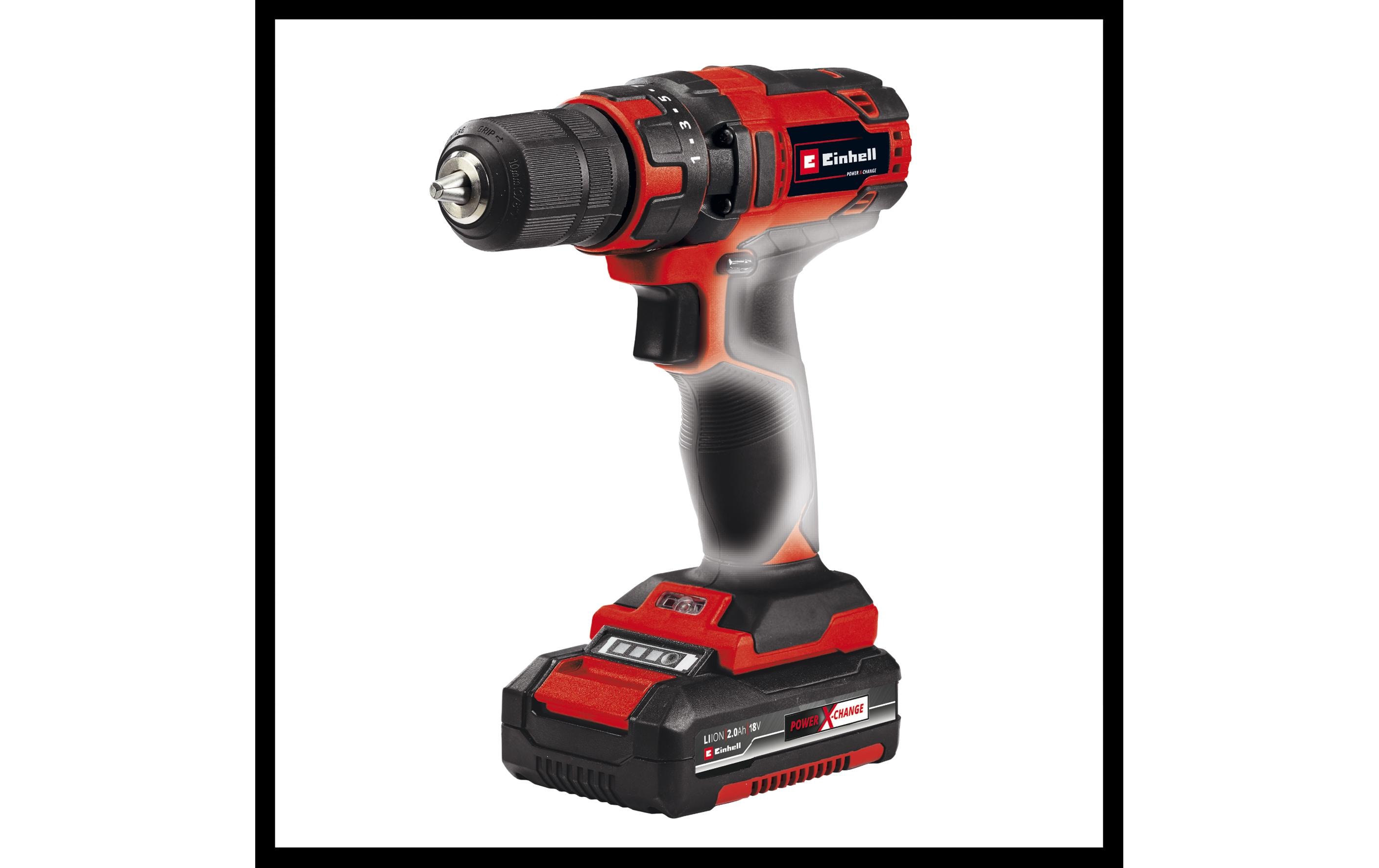 Einhell Akku-Bohrschrauber-Set TC-CD 18/35 Li +39 (2 x 2.0 Ah)