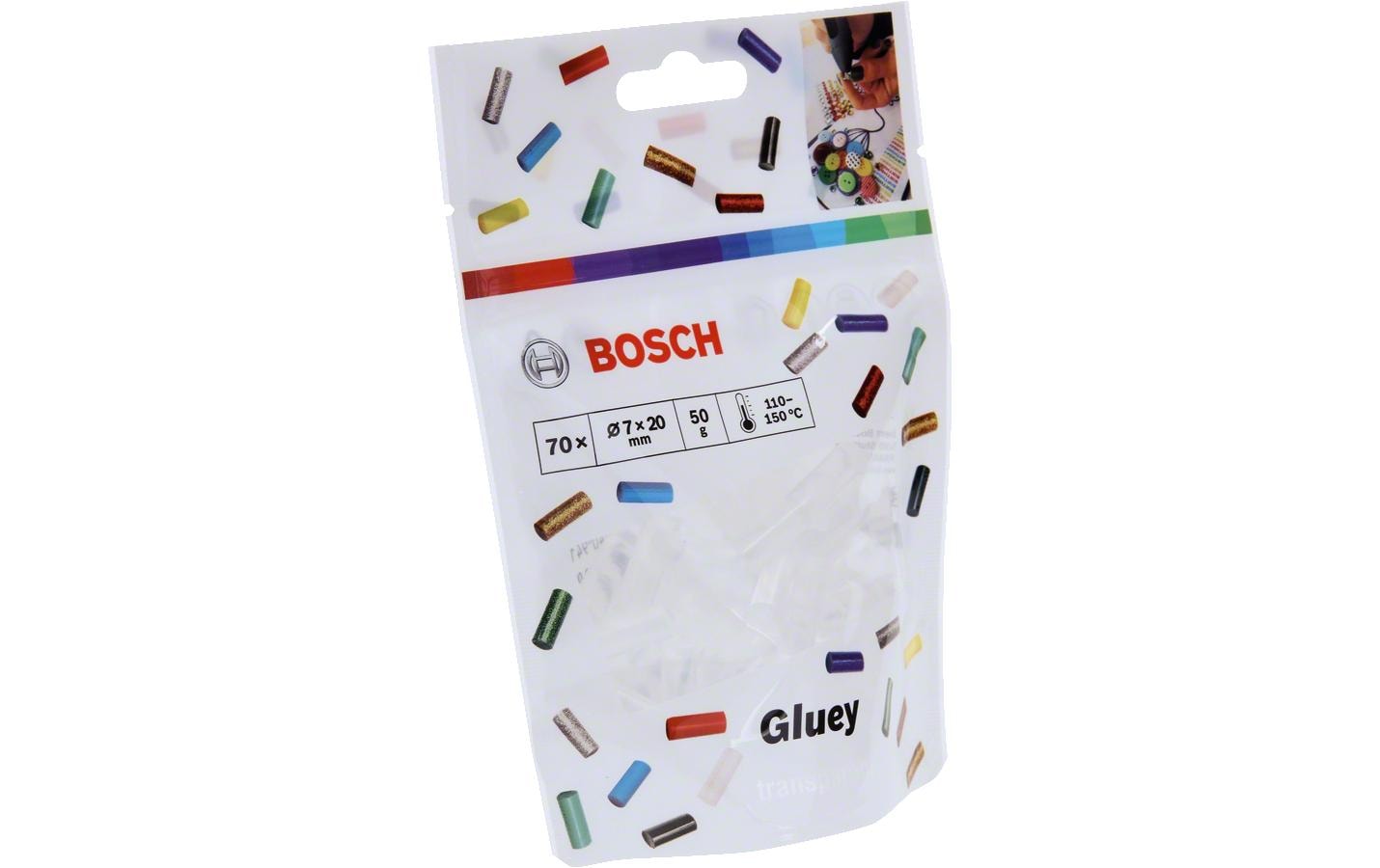 Bosch Klebestick 7 x 20 mm Transparent, zu Gluey Bosch Klebestick 7 x 20 mm Transparent, zu Gluey