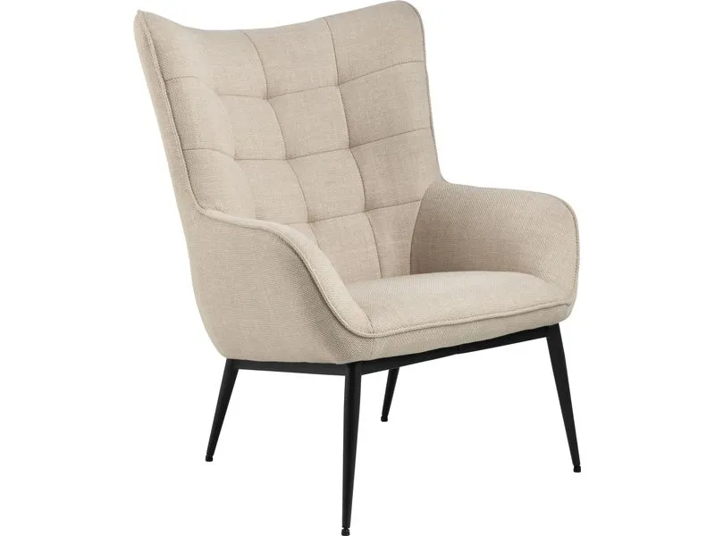 AC Design Sessel Redding Stahl/Textil, Beige