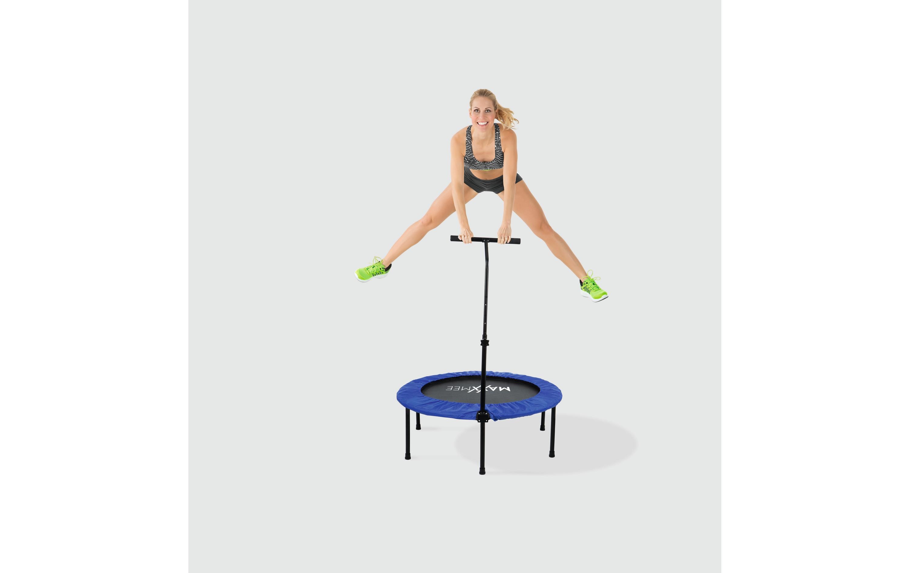 MAXXmee Fitnesstrampolin Blau/Schwarz