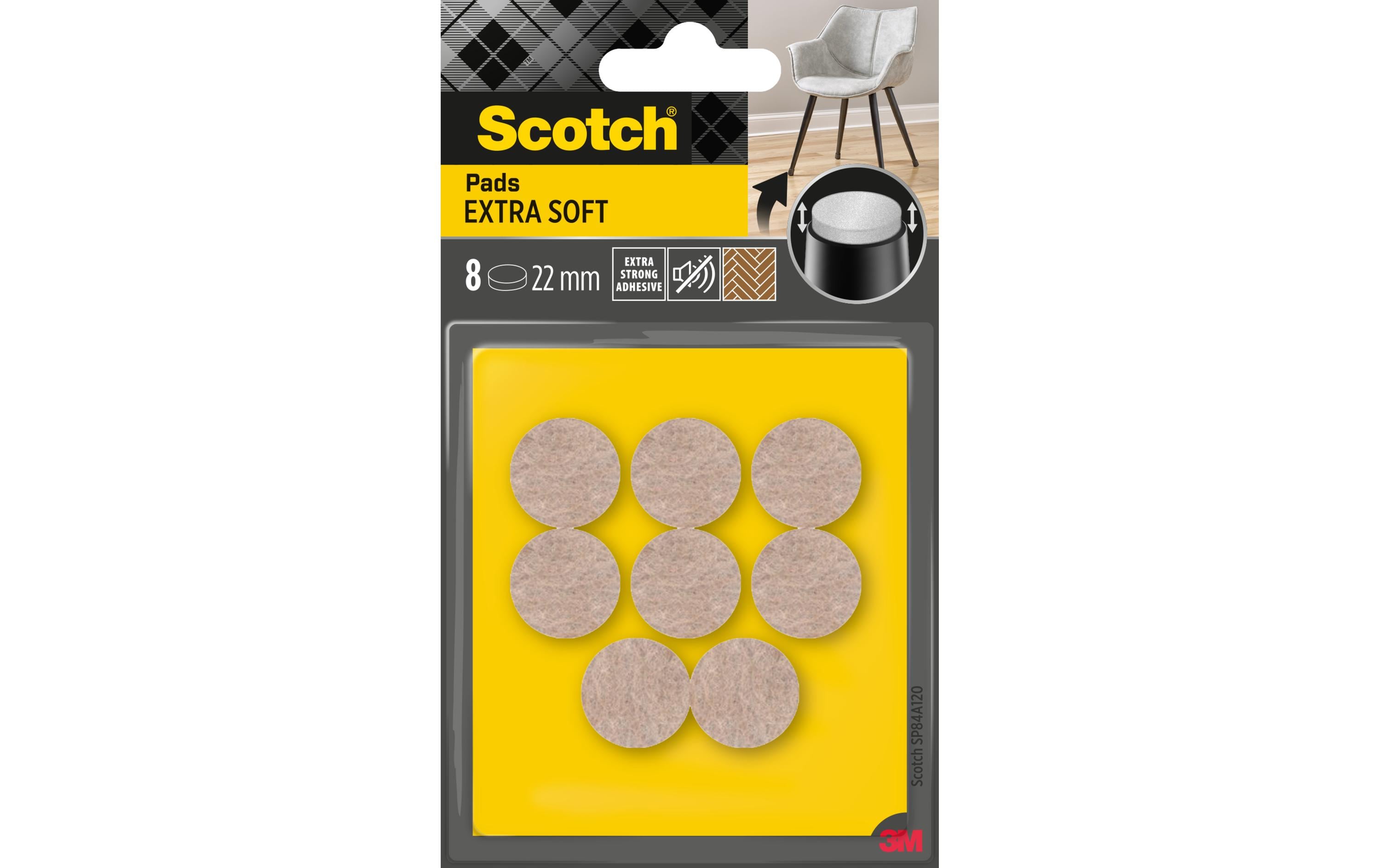 3M Filzgleiter Extra-Soft, Ø 22 mm, Beige, 8er Pack 3M Filzgleiter Extra-Soft, Ø 22 mm, Beige, 8er Pack