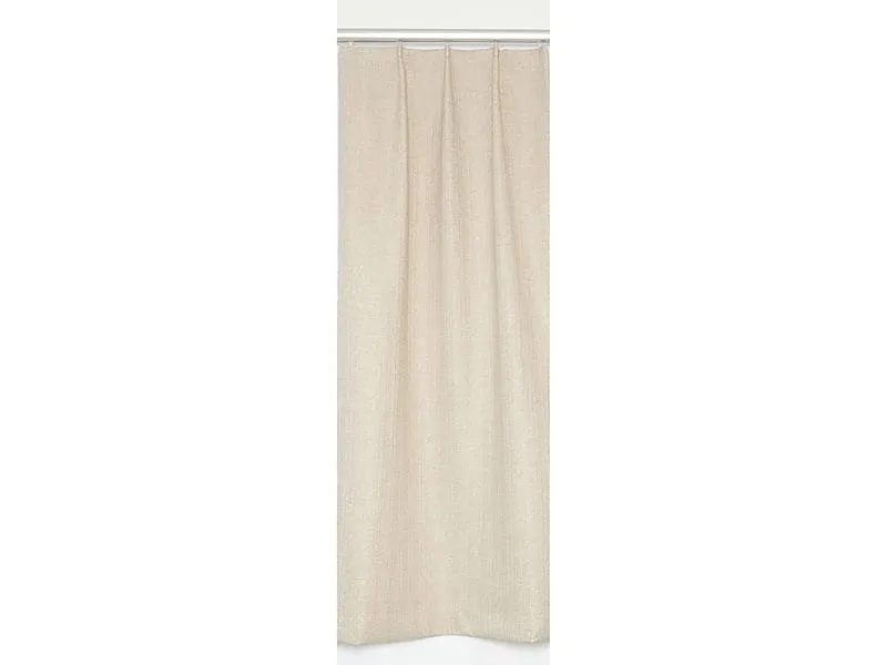 Hubatka Nachtvorhang mit Faltenband Dimout 140 x 240 cm, Uni, Beige