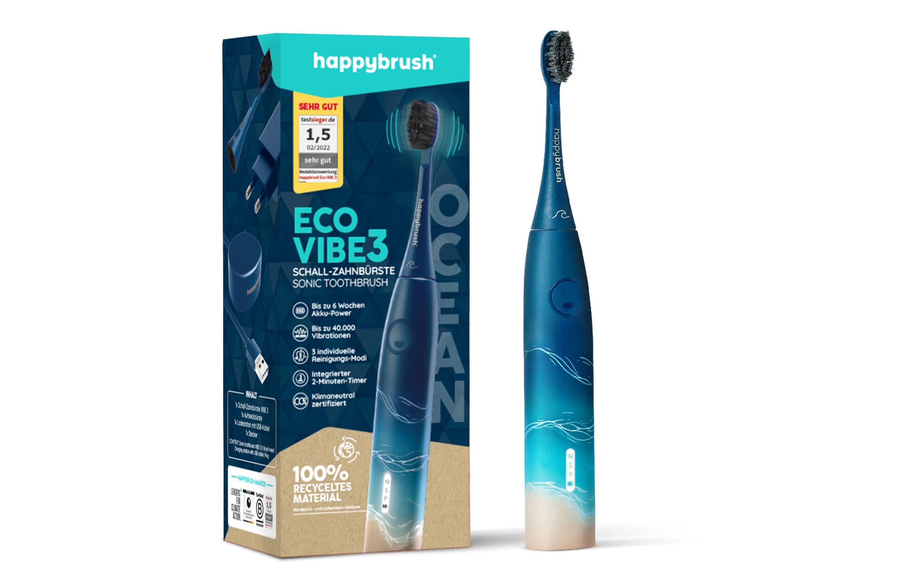 happybrush Schallzahnbürste ECO V3 Ocean