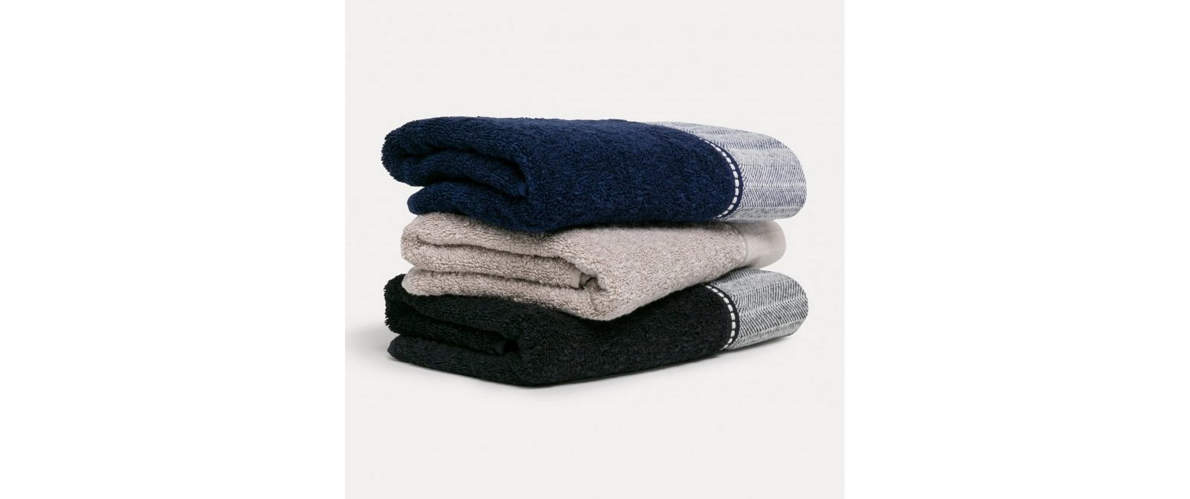 Möve Waschhandschuh Brooklyn 15 x 20 cm, Schwarz