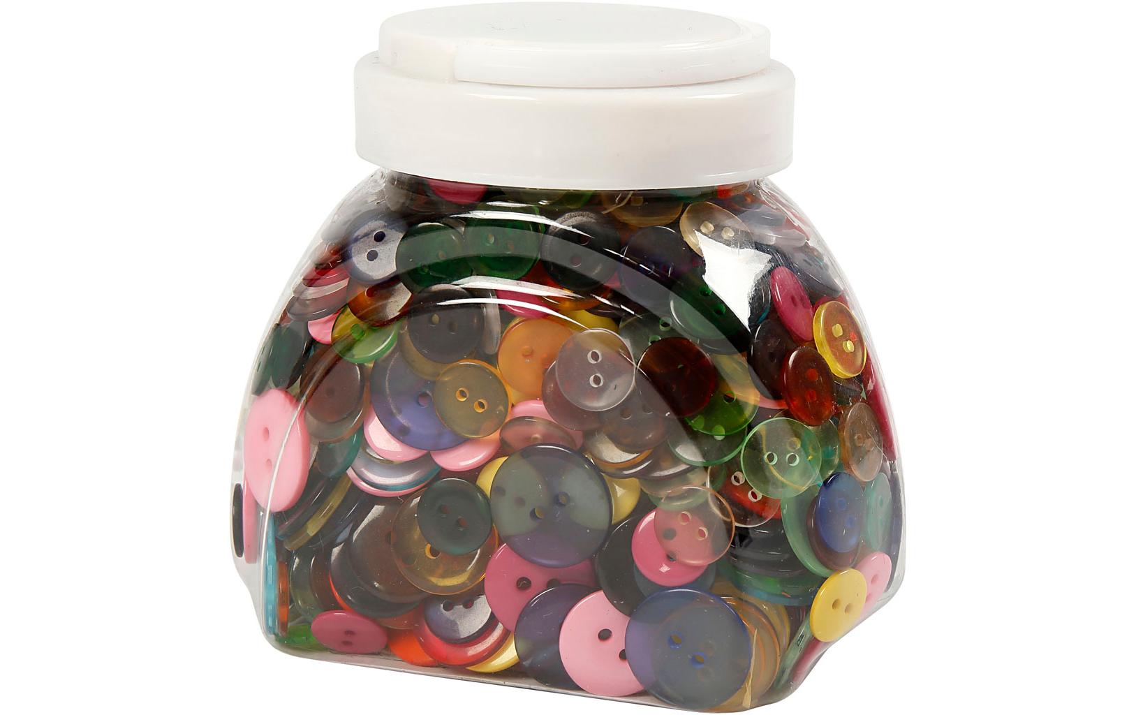 Creativ Company Knöpfe-Mix 10-20 mm, Mehrfarbig, 800 Stück Creativ Company Knöpfe-Mix 10-20 mm, Mehrfarbig, 800 Stück