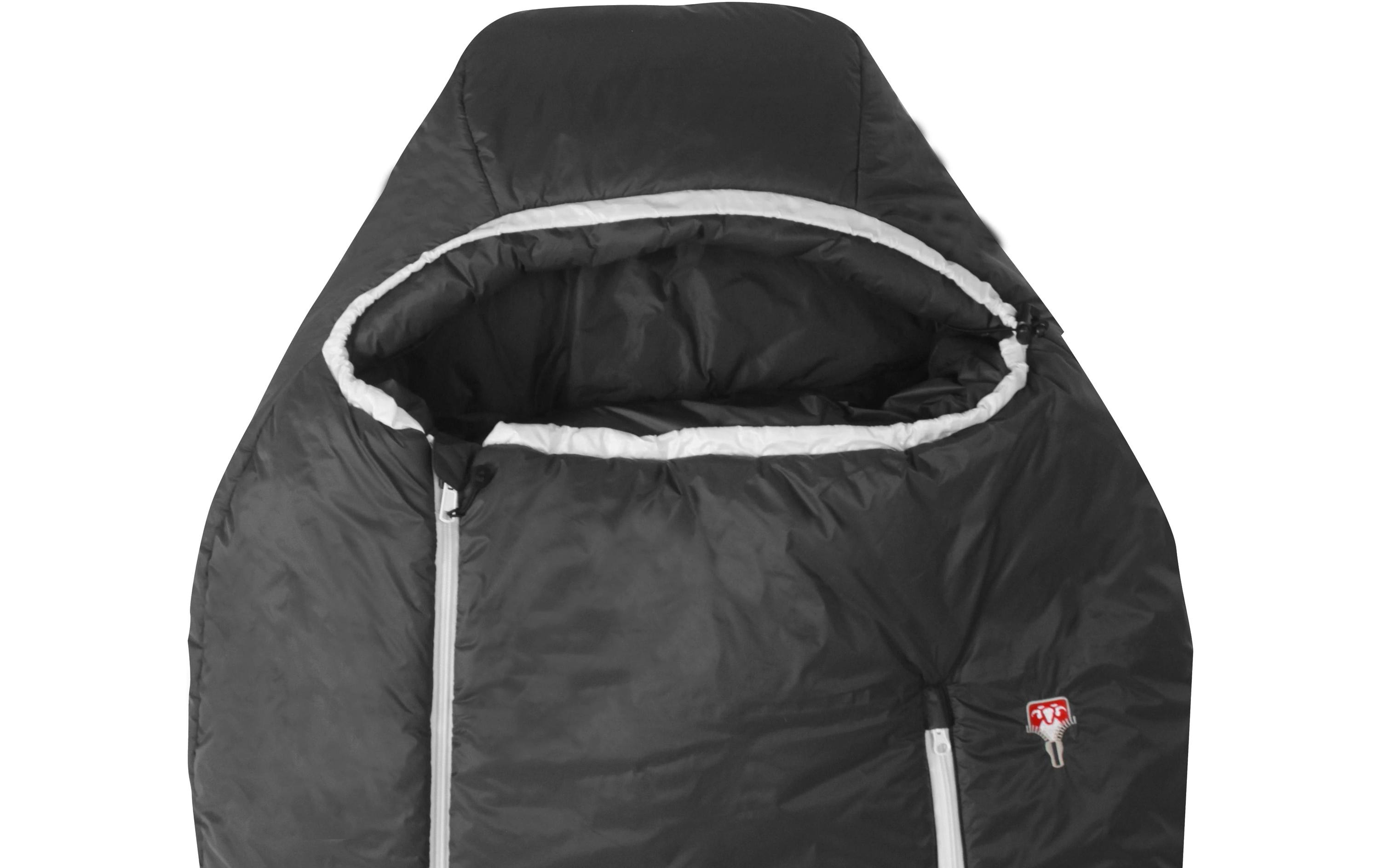 Grüezi Bag Schlafsack Synpod Fusion Zero 185 Nylon, Dark Asphalt