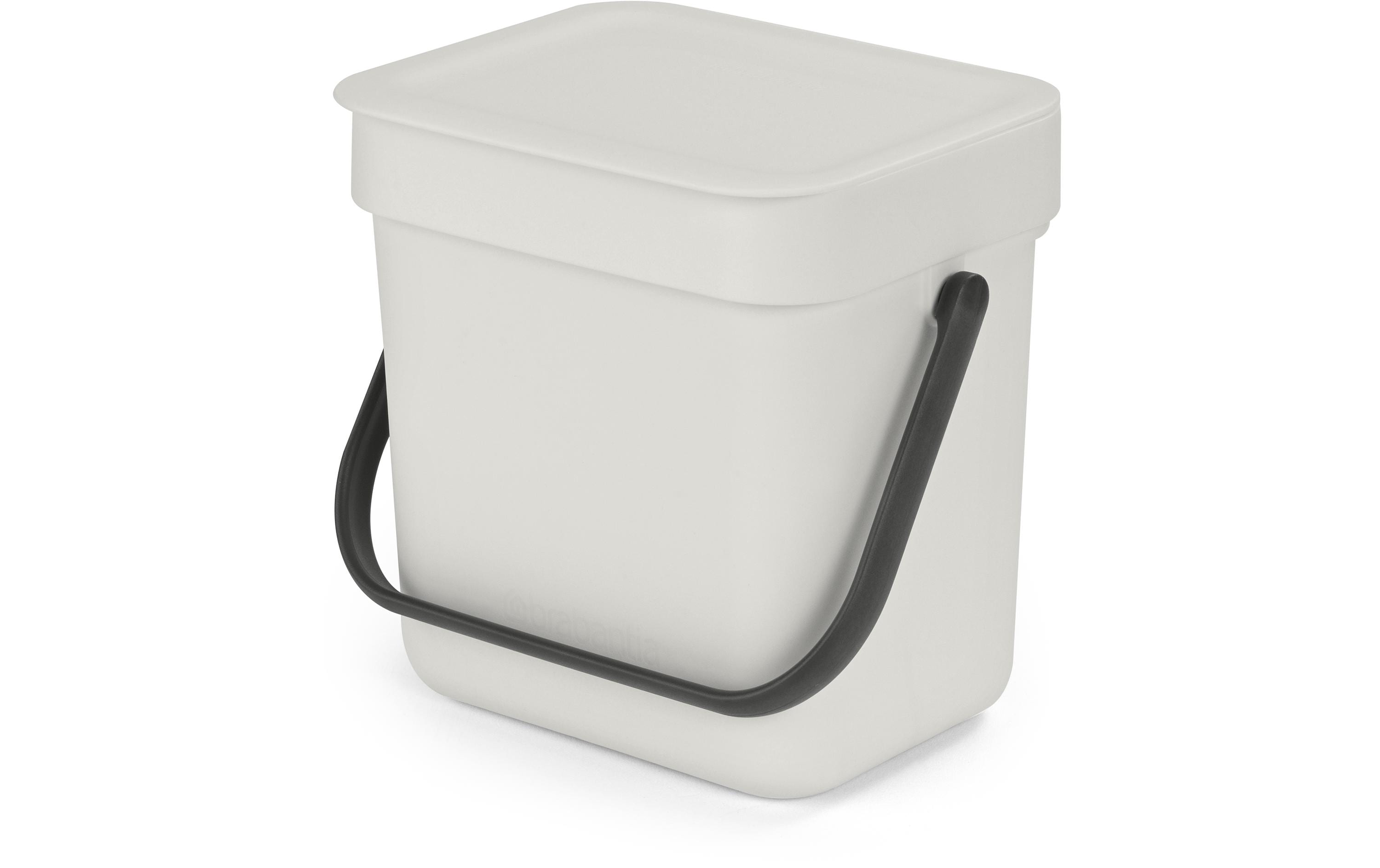Brabantia Komposteimer Sort & Go 3 l, Hellgrau