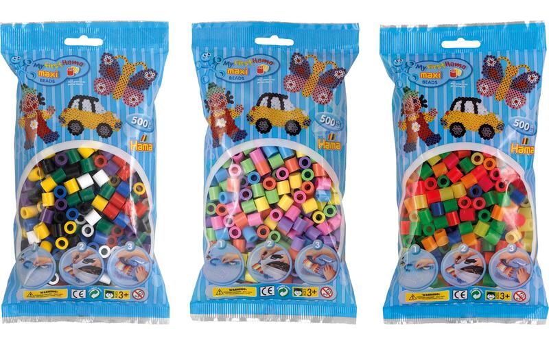 Hama Bügelperlen pastell 500 Stk. Mehrfarbig
