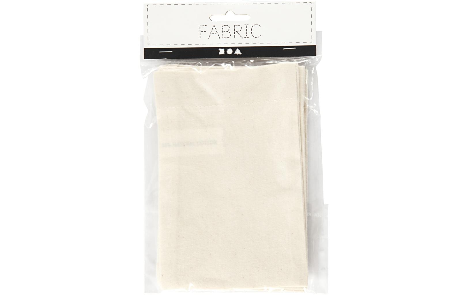 Creativ Company Stoffbeutel 10 x 15 cm, 4 Stück, Hellnatur Creativ Company Stoffbeutel 10 x 15 cm, 4 Stück, Hellnatur