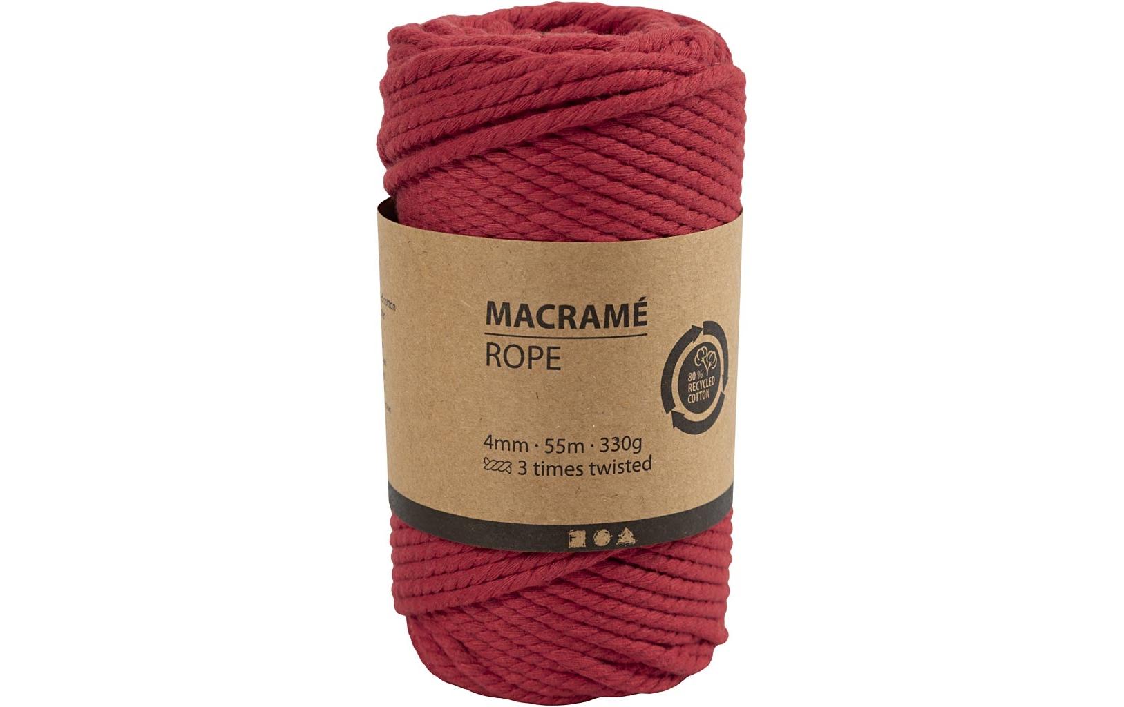 Creativ Company Baumwollgarn Macramé Kordel Rot Creativ Company Baumwollgarn Macramé Kordel Rot