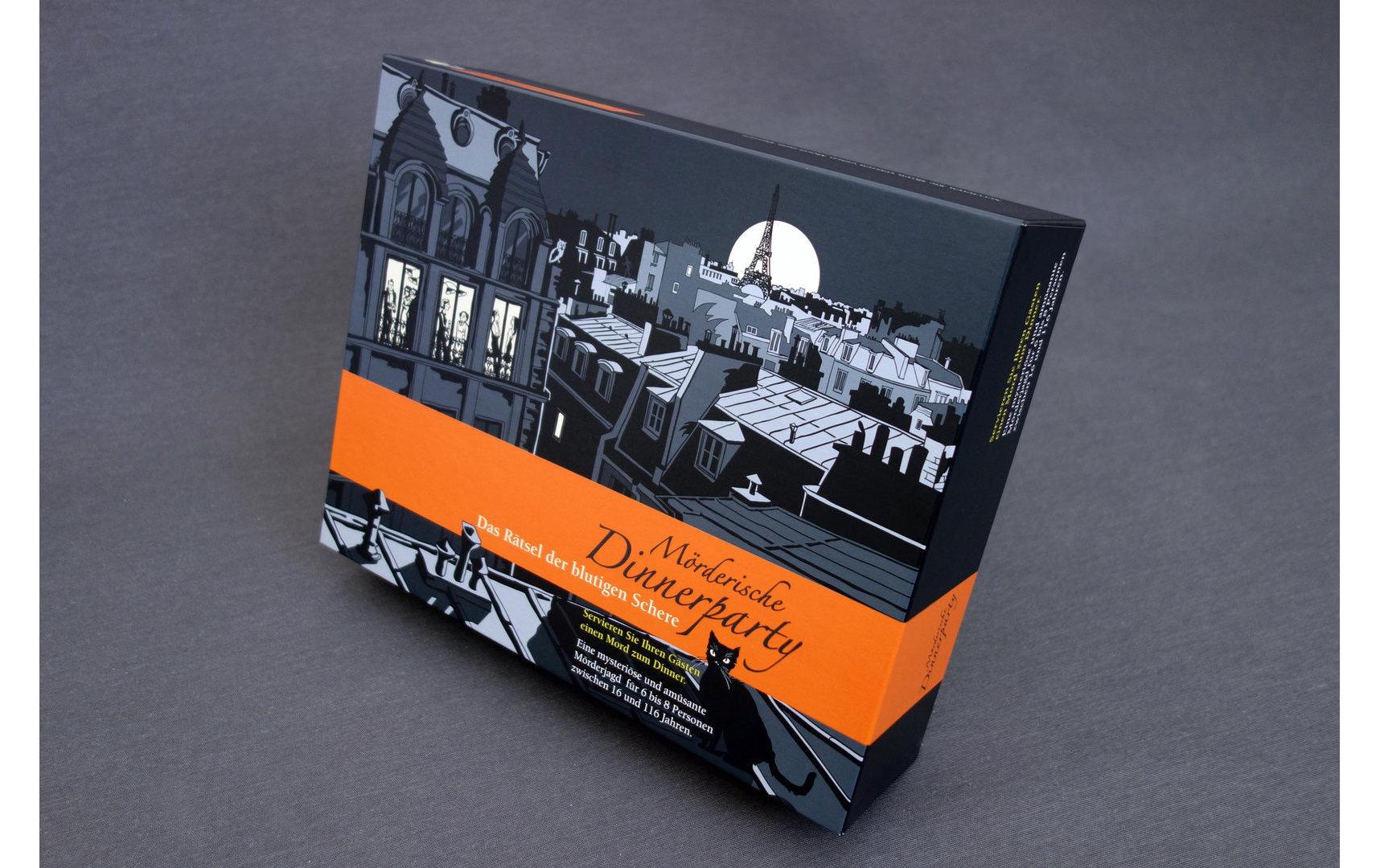 Blaubart Verlag Partyspiel Dinnerparty: Das Rätsel der blutigen Schere