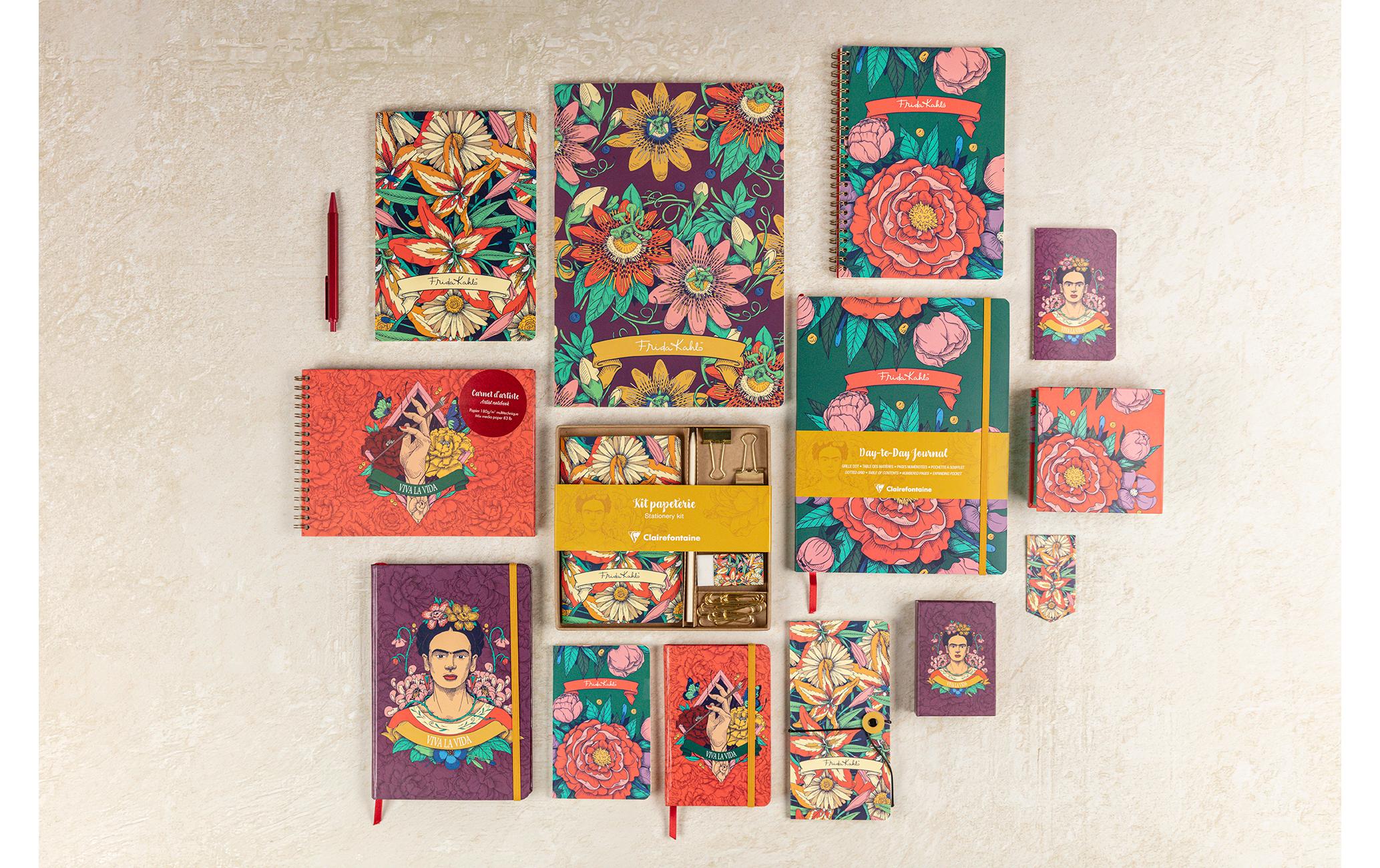 Clairefontaine Notizzettel Frida Kahlo Mehrfarbig