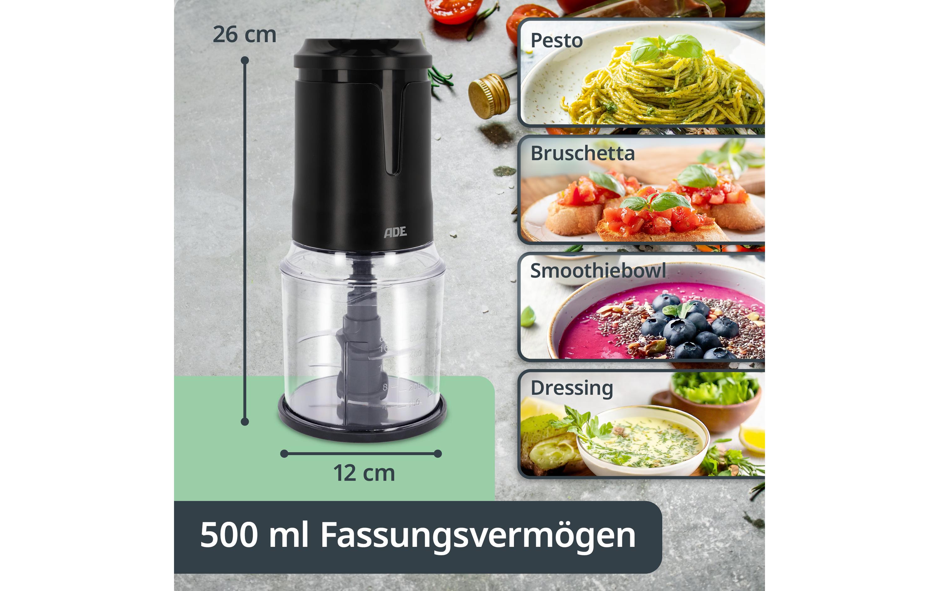 ADE Zerkleinerer Elektrisch KG2401-1 400W 500 l