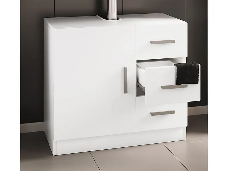 VCM Waschbeckenunterschrank Zalo XL 63 x 56 cm, Weiss VCM Waschbeckenunterschrank Zalo XL 63 x 56 cm, Weiss