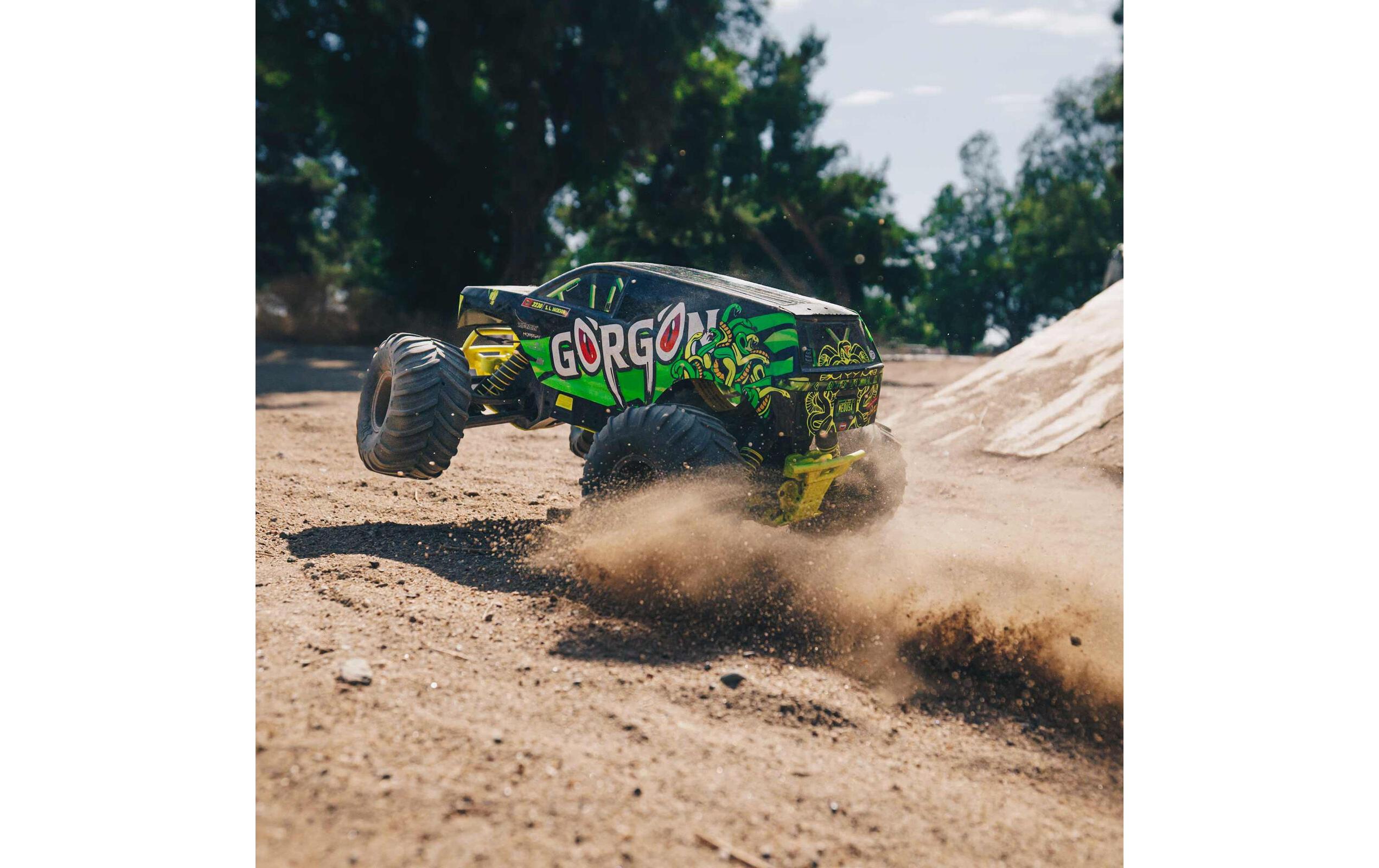 Arrma Monster Truck Gorgon MEGA 550 RWD Gelb, RTR, 1:10