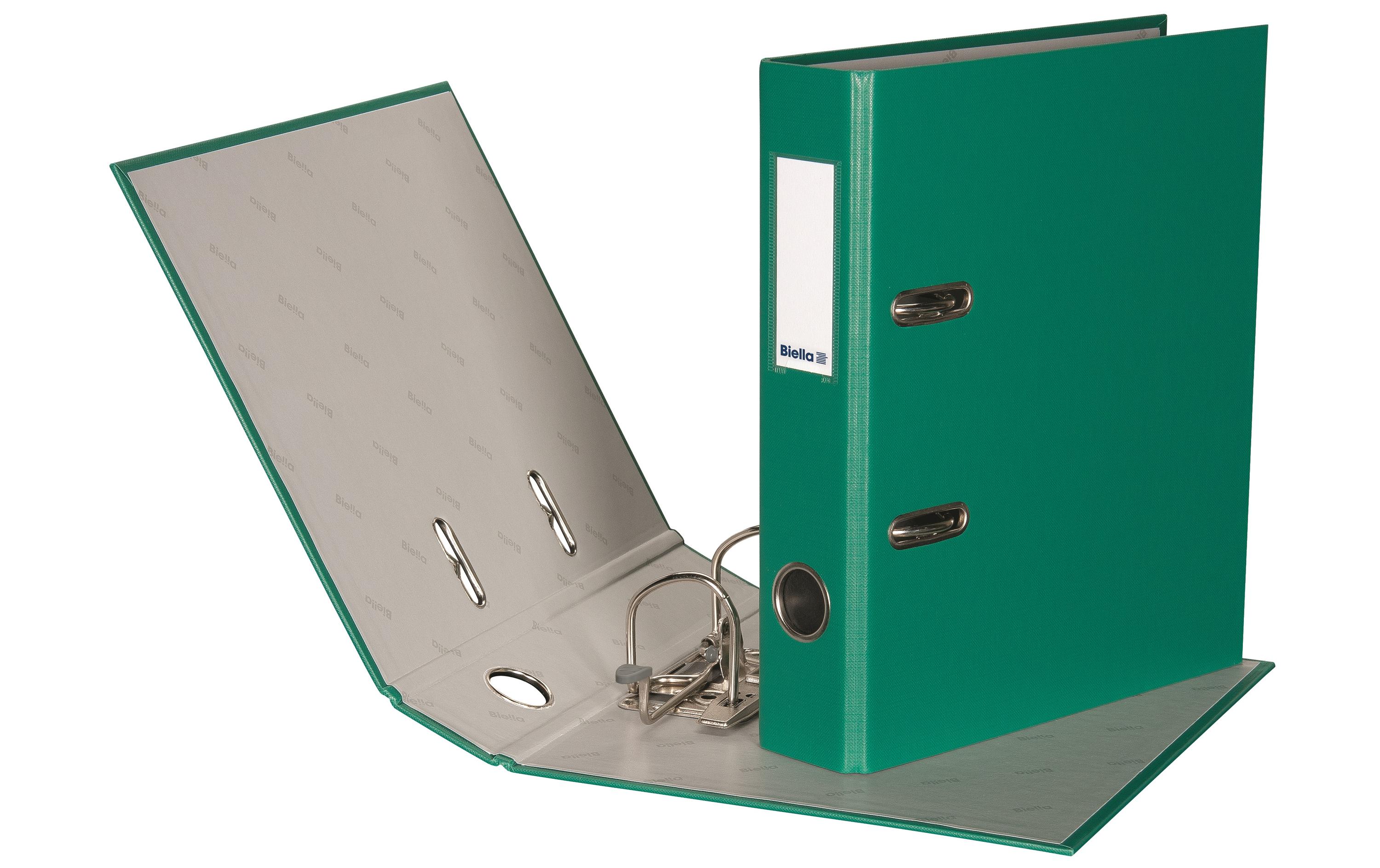 Biella Ordner Plasticolor A5 4 cm, Grün