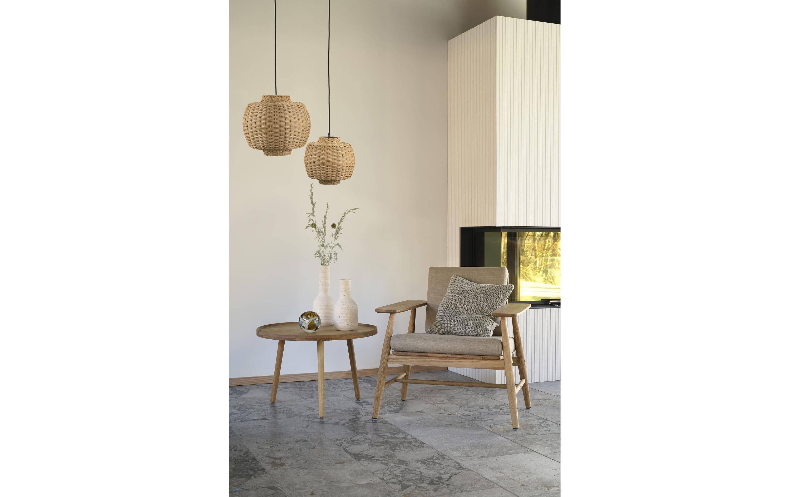 Villa Collection Pendelleuchte Vilna Ø 30 cm, E27, 40W, Braun