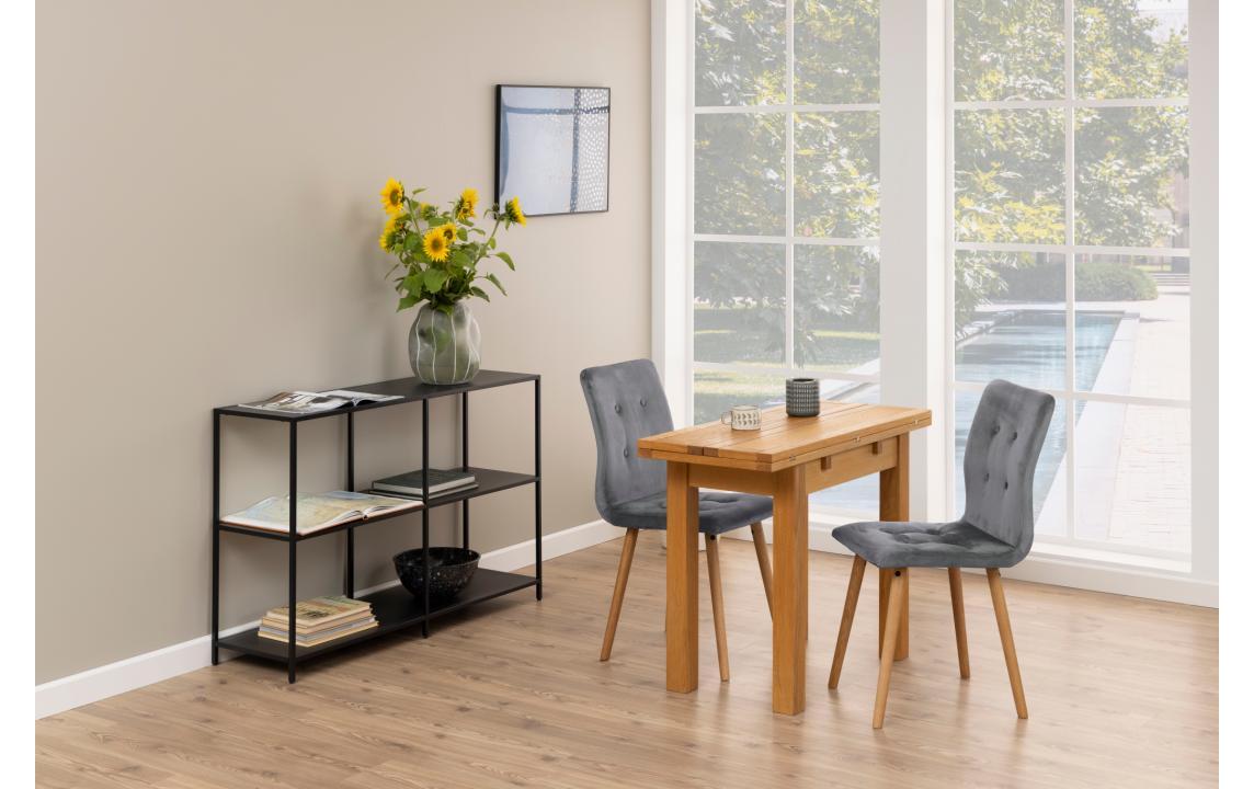 AC Design Tisch Kenley Braun, 45/90 x 100 x 75 cm