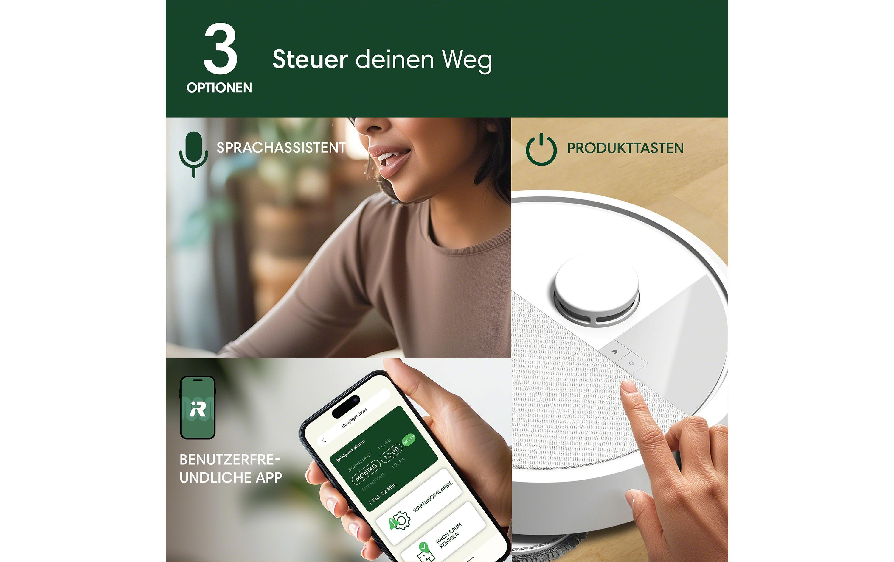 iRobot Saug- und Wischroboter Roomba Plus 405 Combo + AutoWash Dock