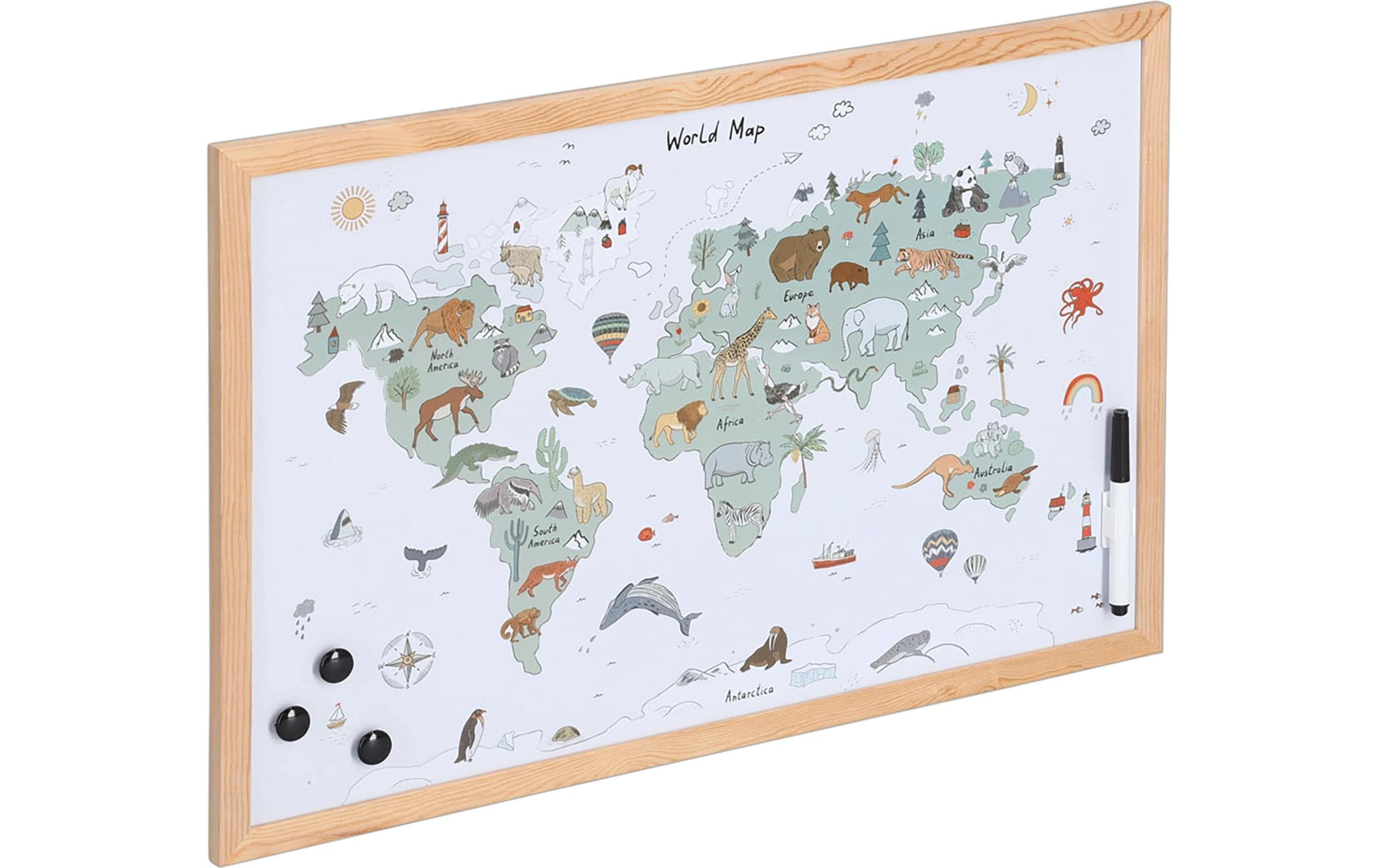 Zeller Present Magnet Memobord Weltkarte Zeller Present Magnet Memobord Weltkarte