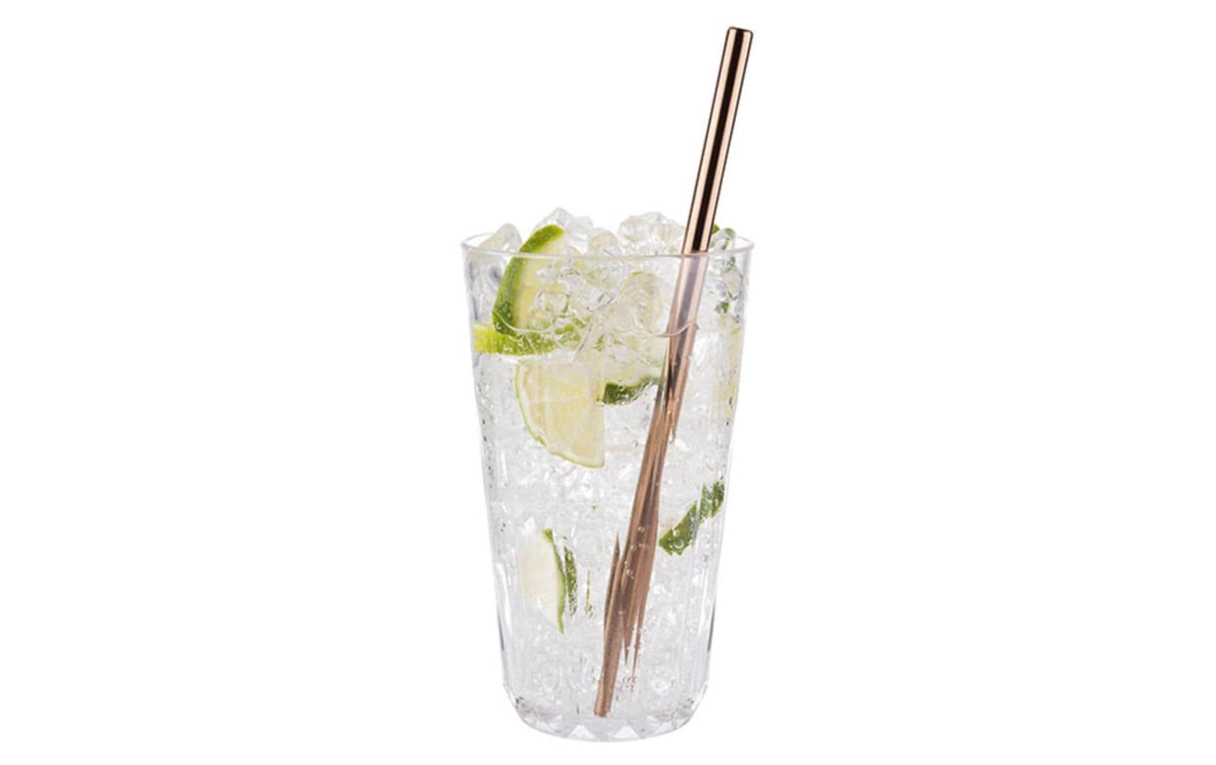 APS Strohhalm 11er-Set, 21.5 cm, Copper-Look