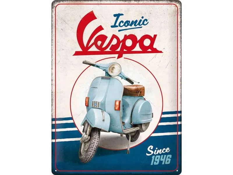 Nostalgic Art Schild Iconic Vespa since1946 30 x 40 cm, Metall