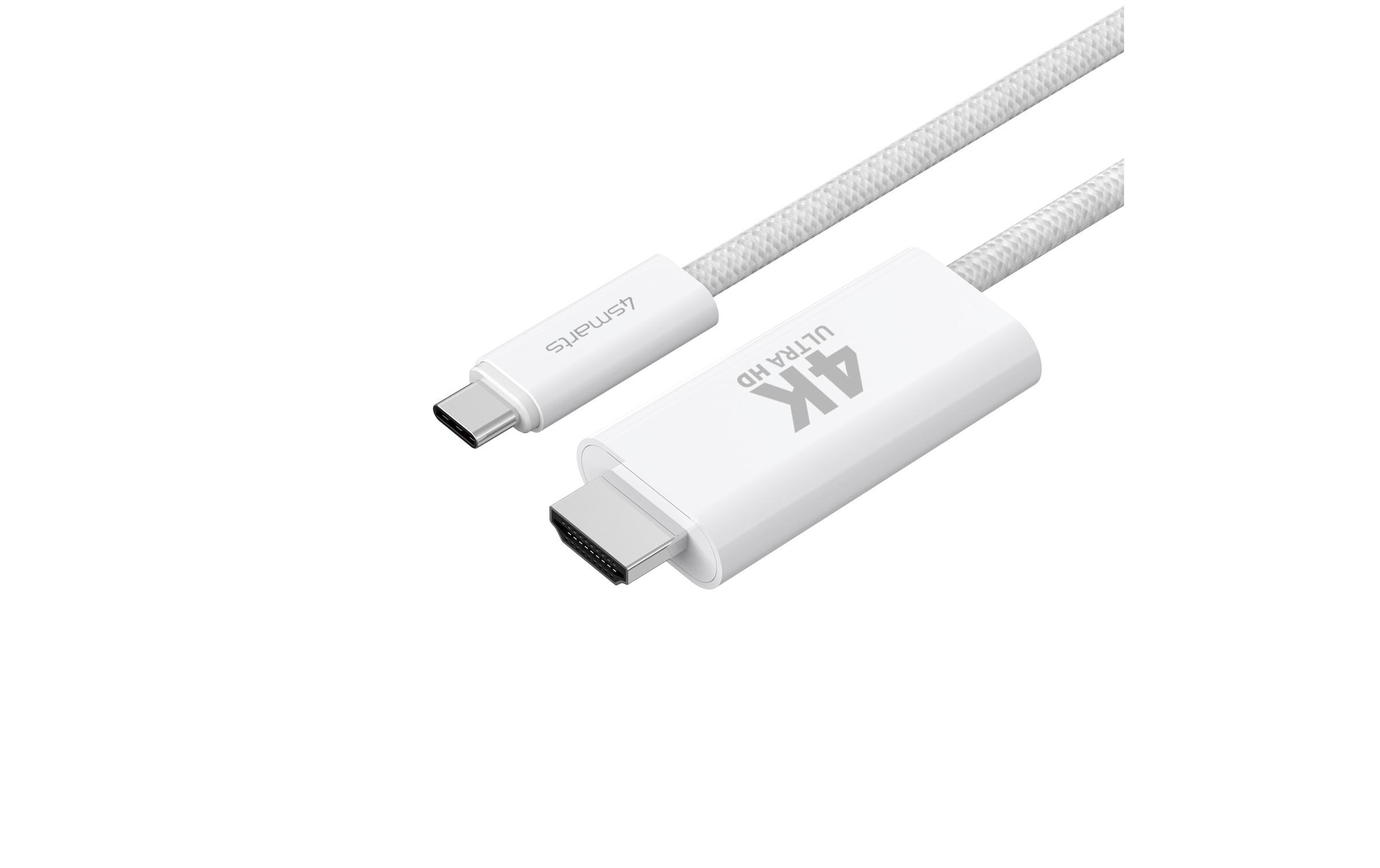4smarts Kabel 4K 60Hz, PD 100W USB Type-C - HDMI, 2 m