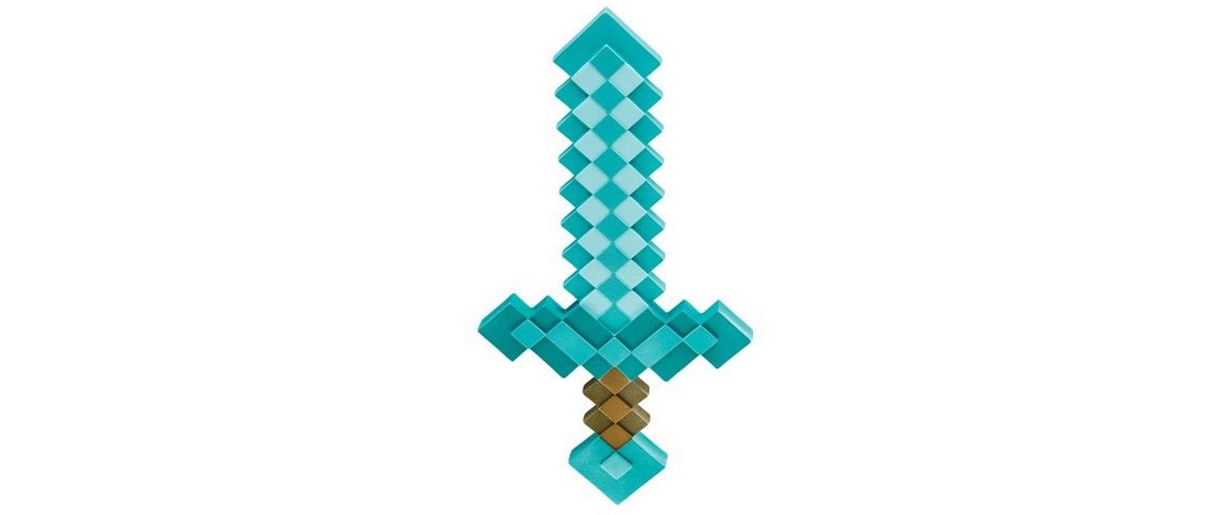 Disguise Minecraft Plastic Replica Diamond Sword Blau