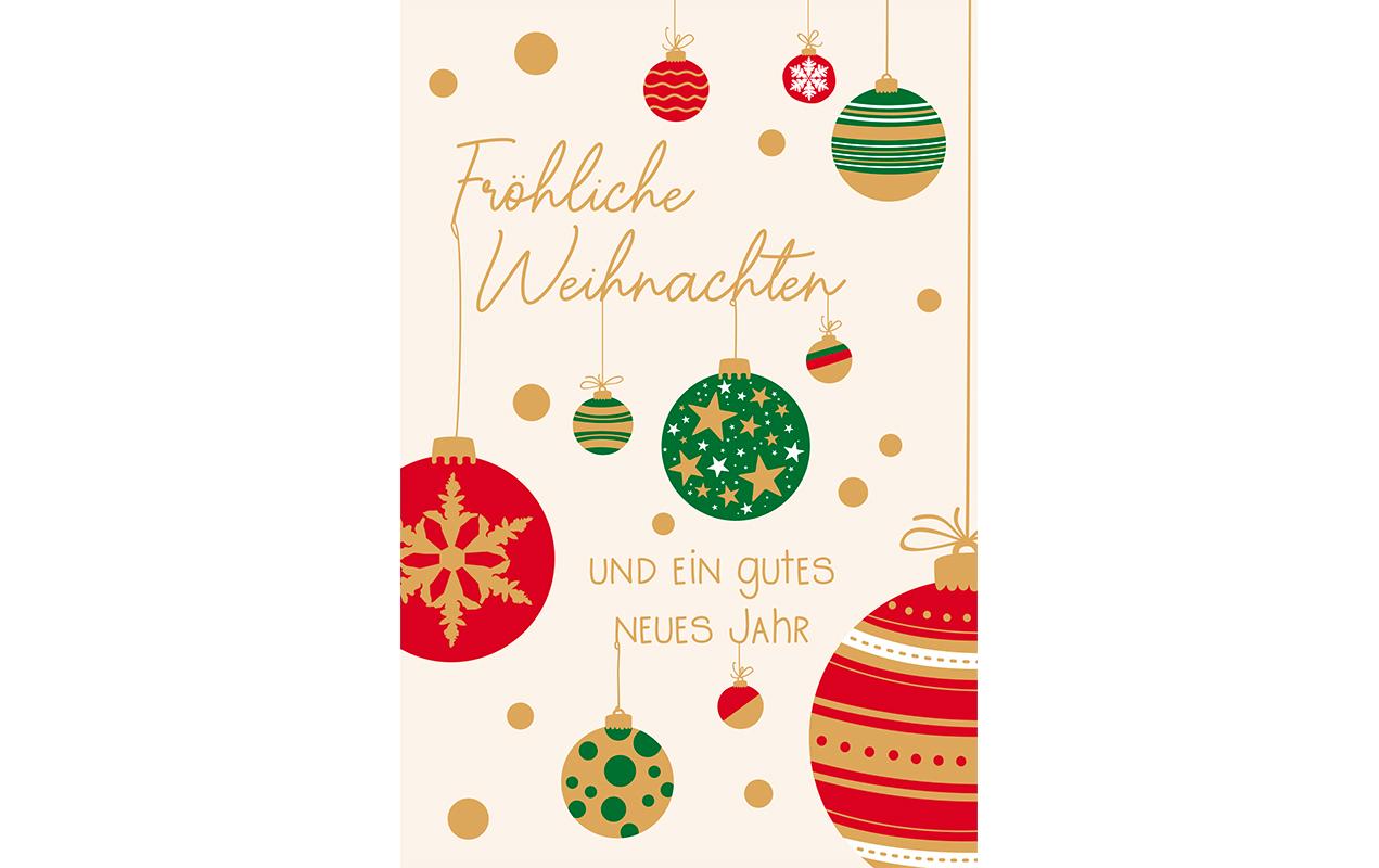 ABC Weihnachtskarten-Set A6, 6 Stück