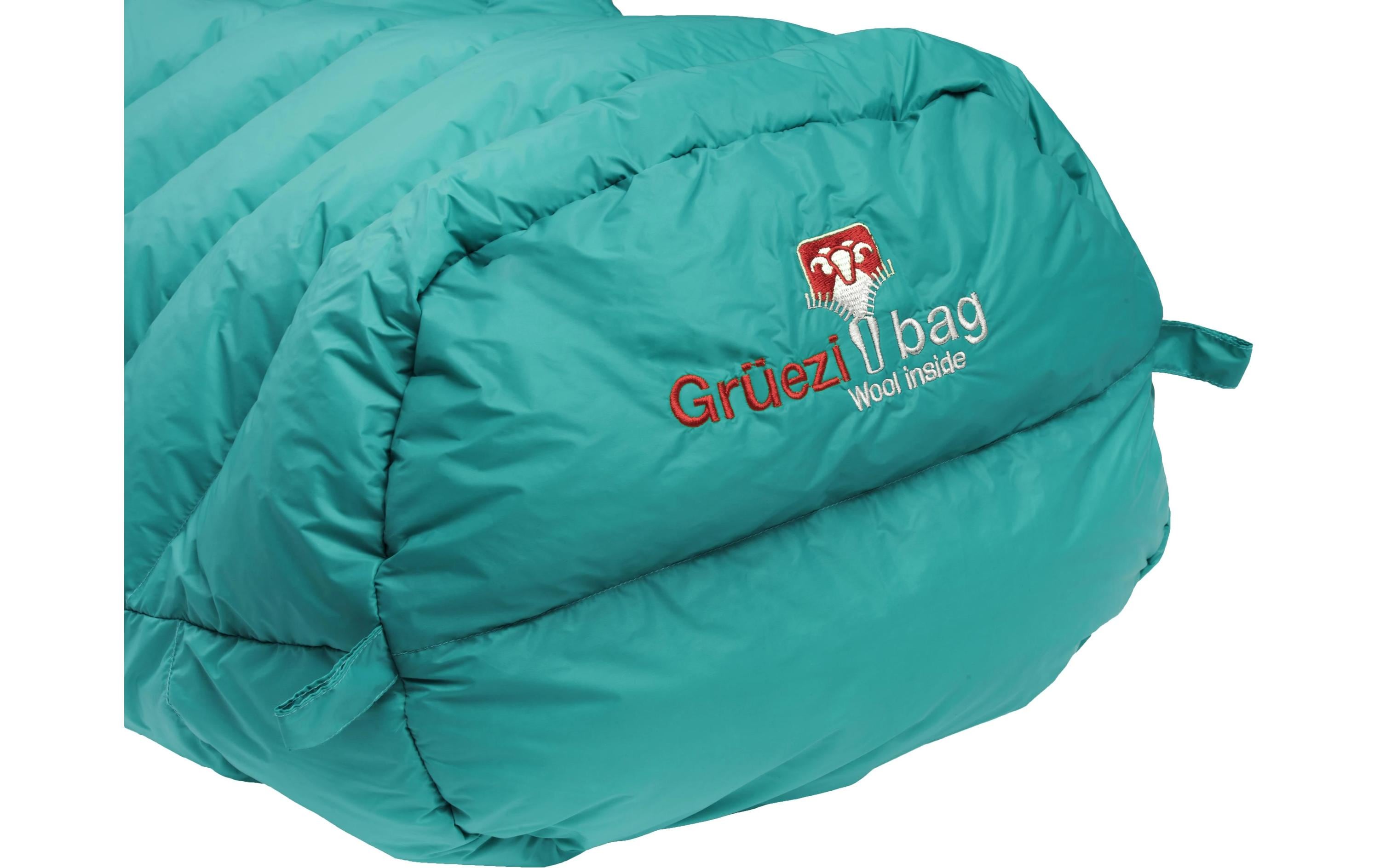 Grüezi Bag Schlafsack Biopod DownWool Extreme Light 175 Viridian Green