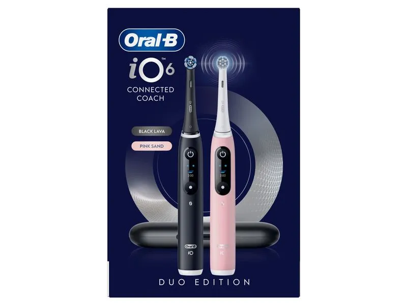 Oral-B Rotationszahnbürste iO 6 Series 2 Black/Pink Sand Oral-B Rotationszahnbürste iO 6 Series 2 Black/Pink Sand