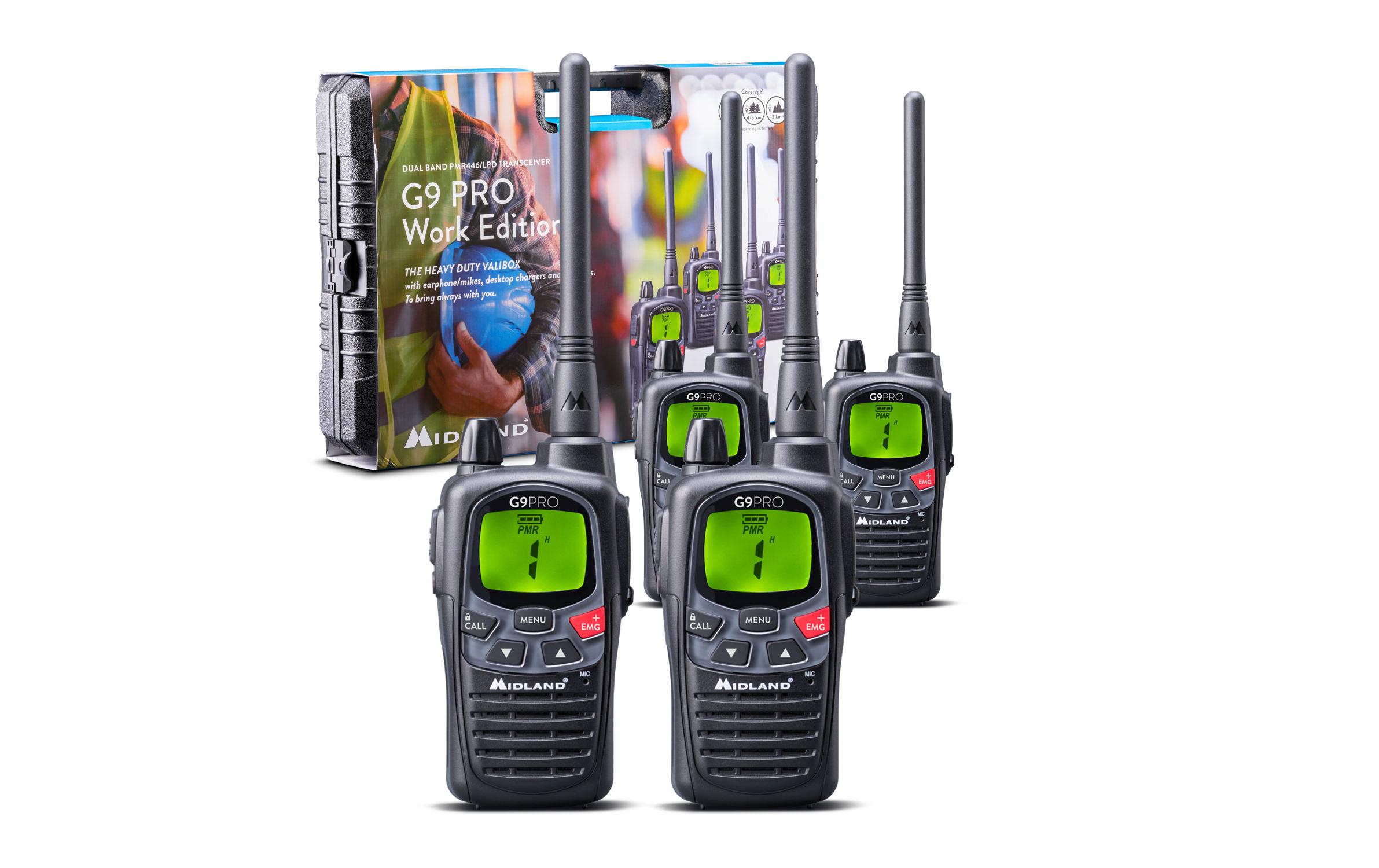 Midland Funkgerät G9 Pro, 4er Set Midland Funkgerät G9 Pro, 4er Set