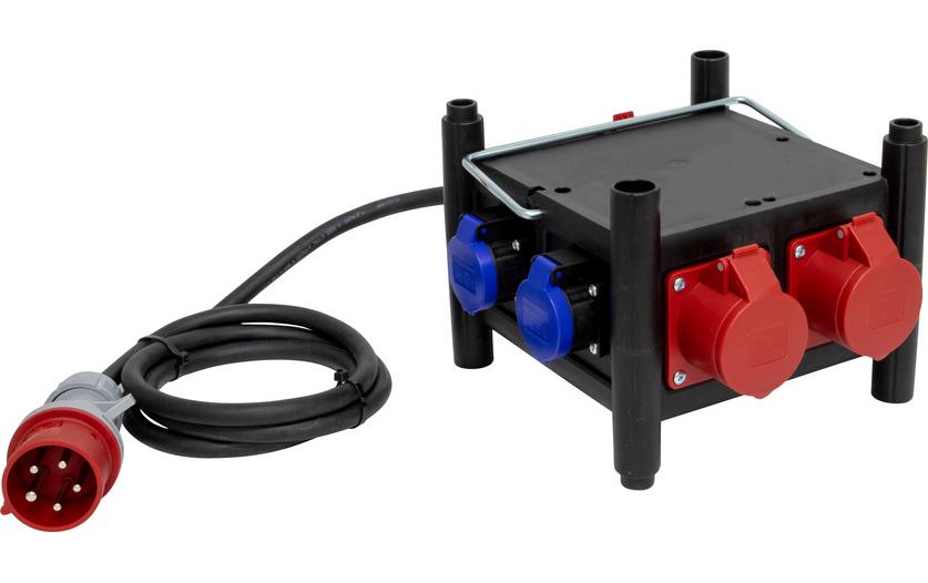 Brennenstuhl Baustromverteiler BSV 3x CEE/5, 2x T23 / T25 2 m Zuleitung