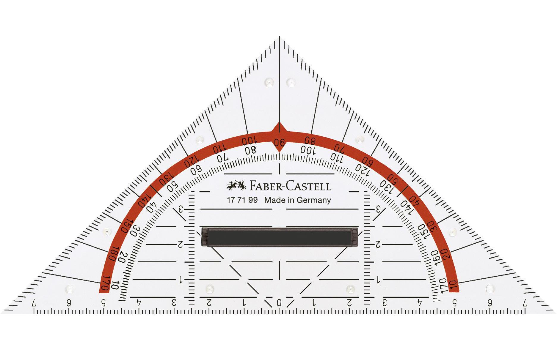Faber-Castell Geodreieck 14 cm mit Griff