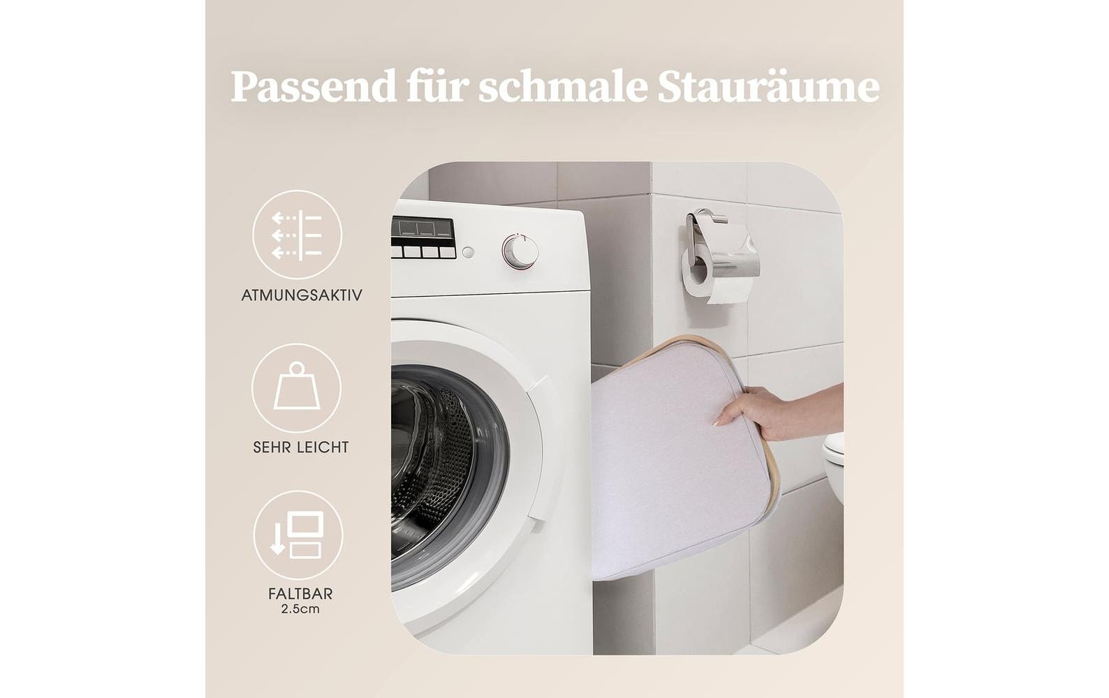 Hennez Aufbewahrungskorb Adrian Beige/Weiss, 40 l