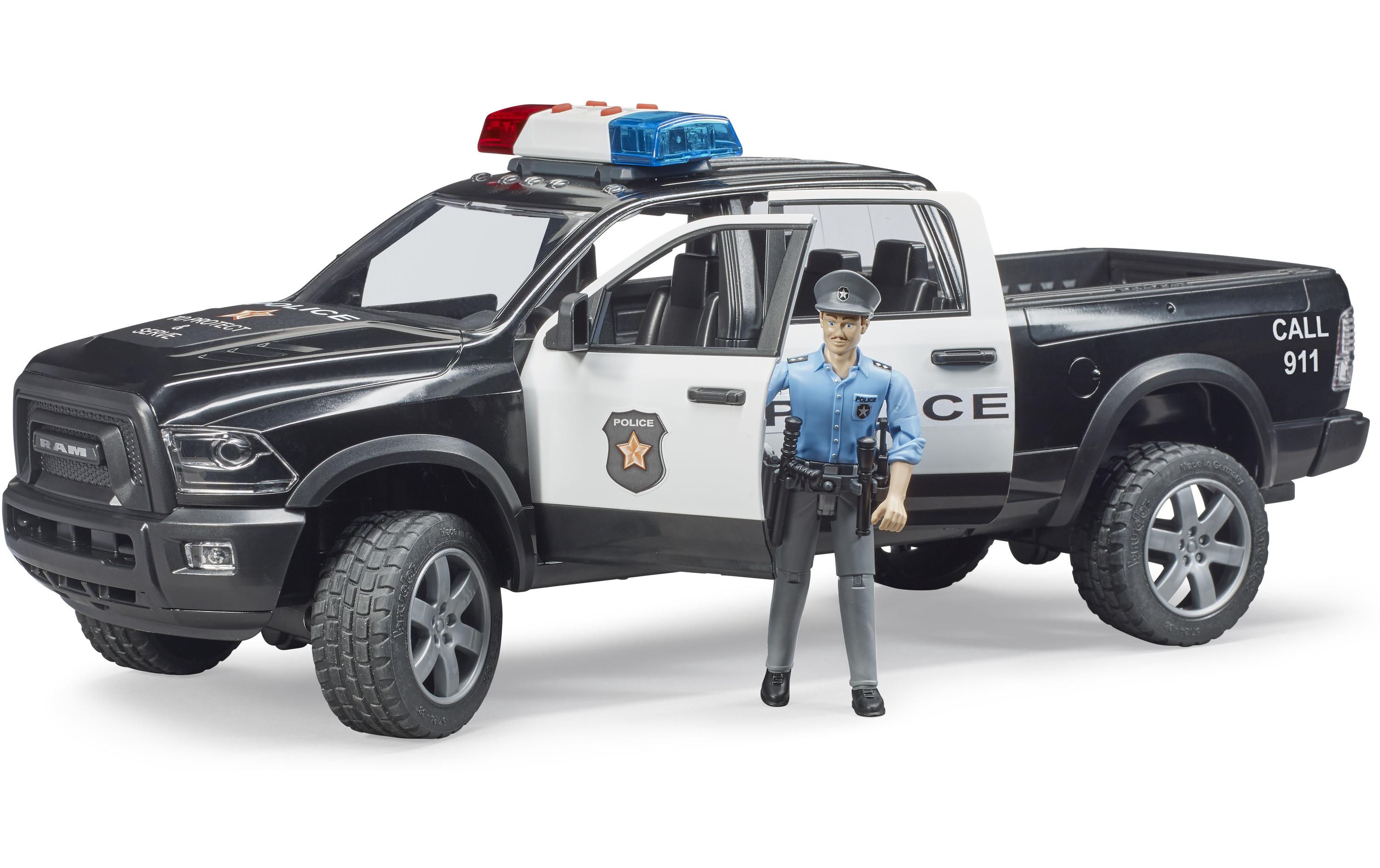 Bruder Spielwaren Polizei Pickup mit Polizist