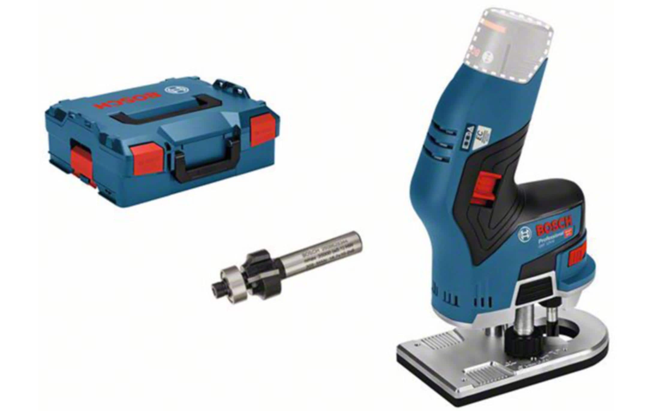 Bosch Professional Akku-Kantenfräse PRO GKF 12V-8 Set in L-BOXX (ohne Akku) Bosch Professional Akku-Kantenfräse PRO GKF 12V-8 Set in L-BOXX (ohne Akku)