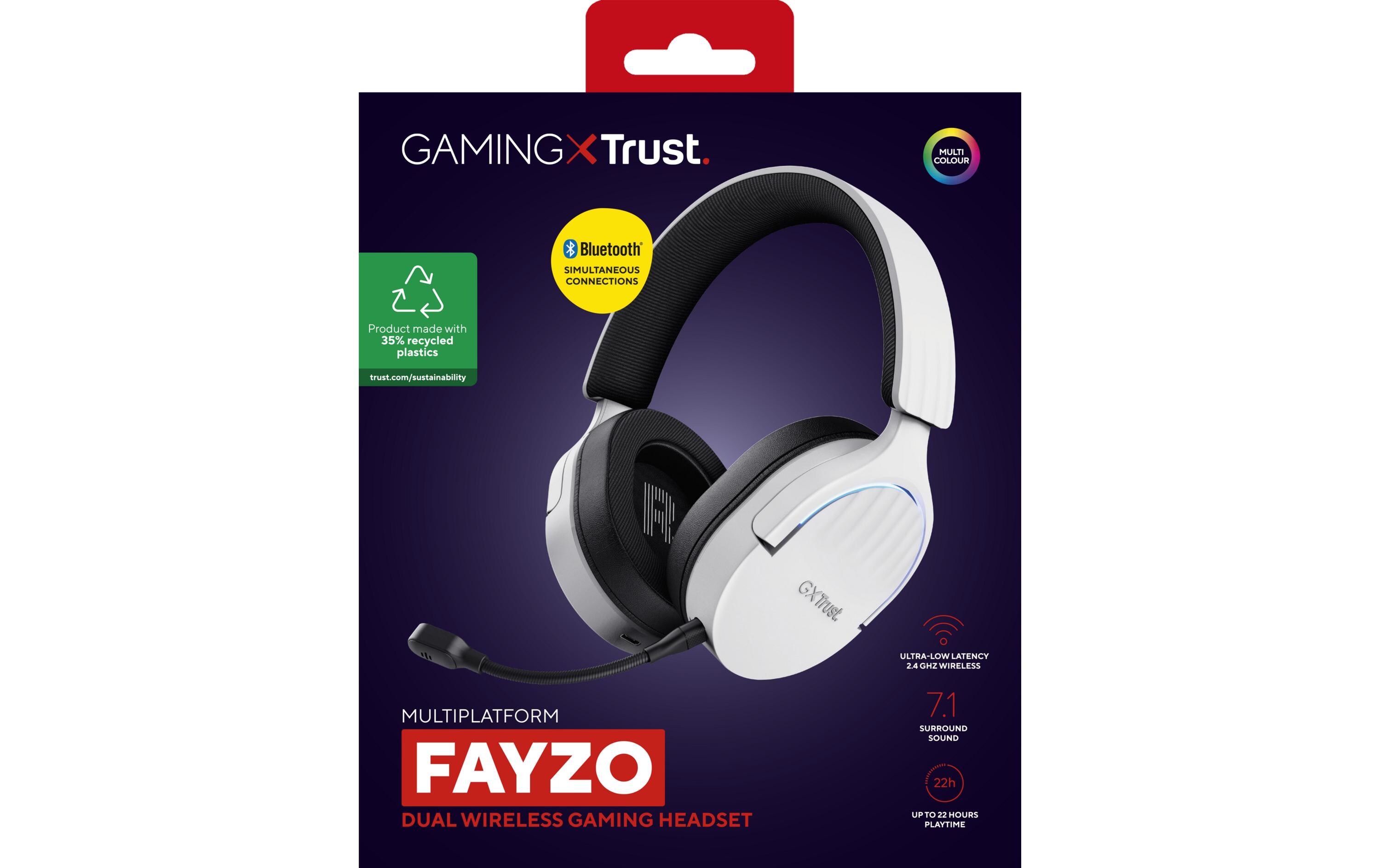 Trust Headset GXT 491W FAYZO Schwarz/Weiss