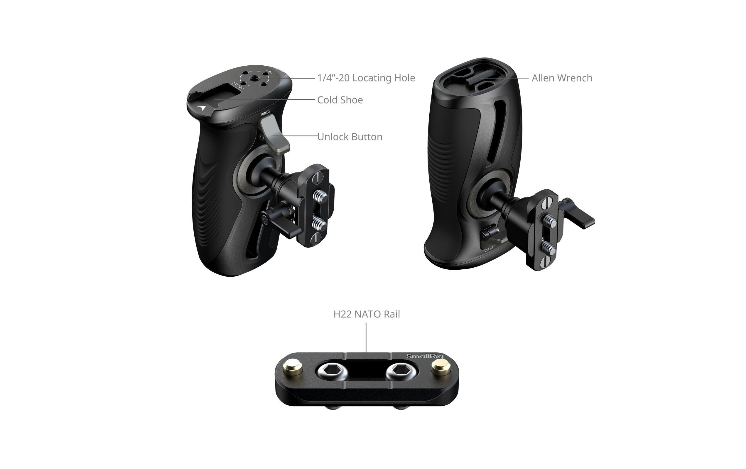 Smallrig Drehbarer Seitengriff mit NATO-Klemme