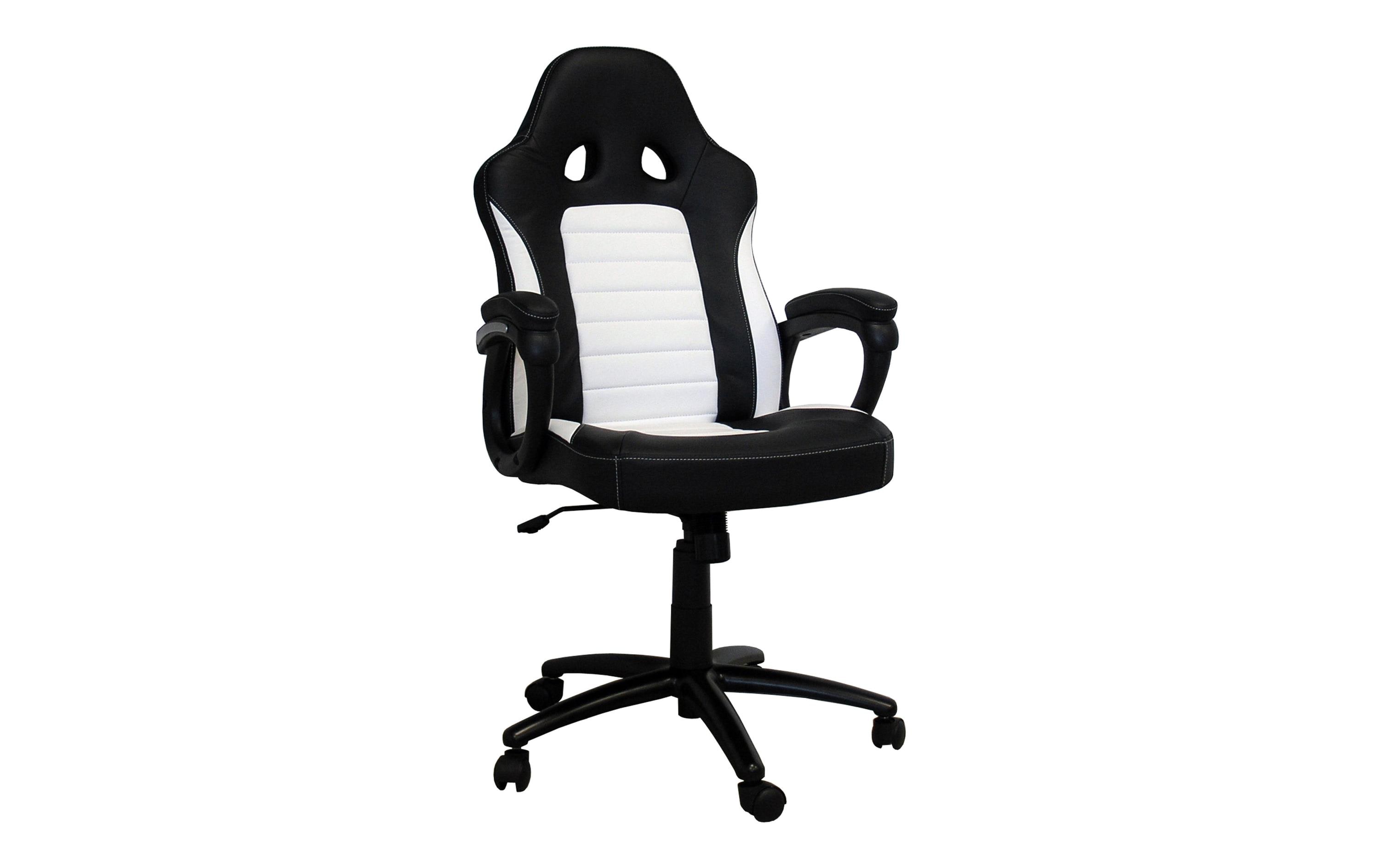 Racing Chairs Gaming-Stuhl CL-RC-BW Weiss/Schwarz Racing Chairs Gaming-Stuhl CL-RC-BW Weiss/Schwarz