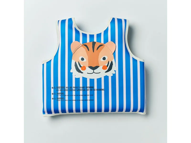 Sunnylife Float Vest 3-6 Tino the Tiger Blue Sunnylife Float Vest 3-6 Tino the Tiger Blue