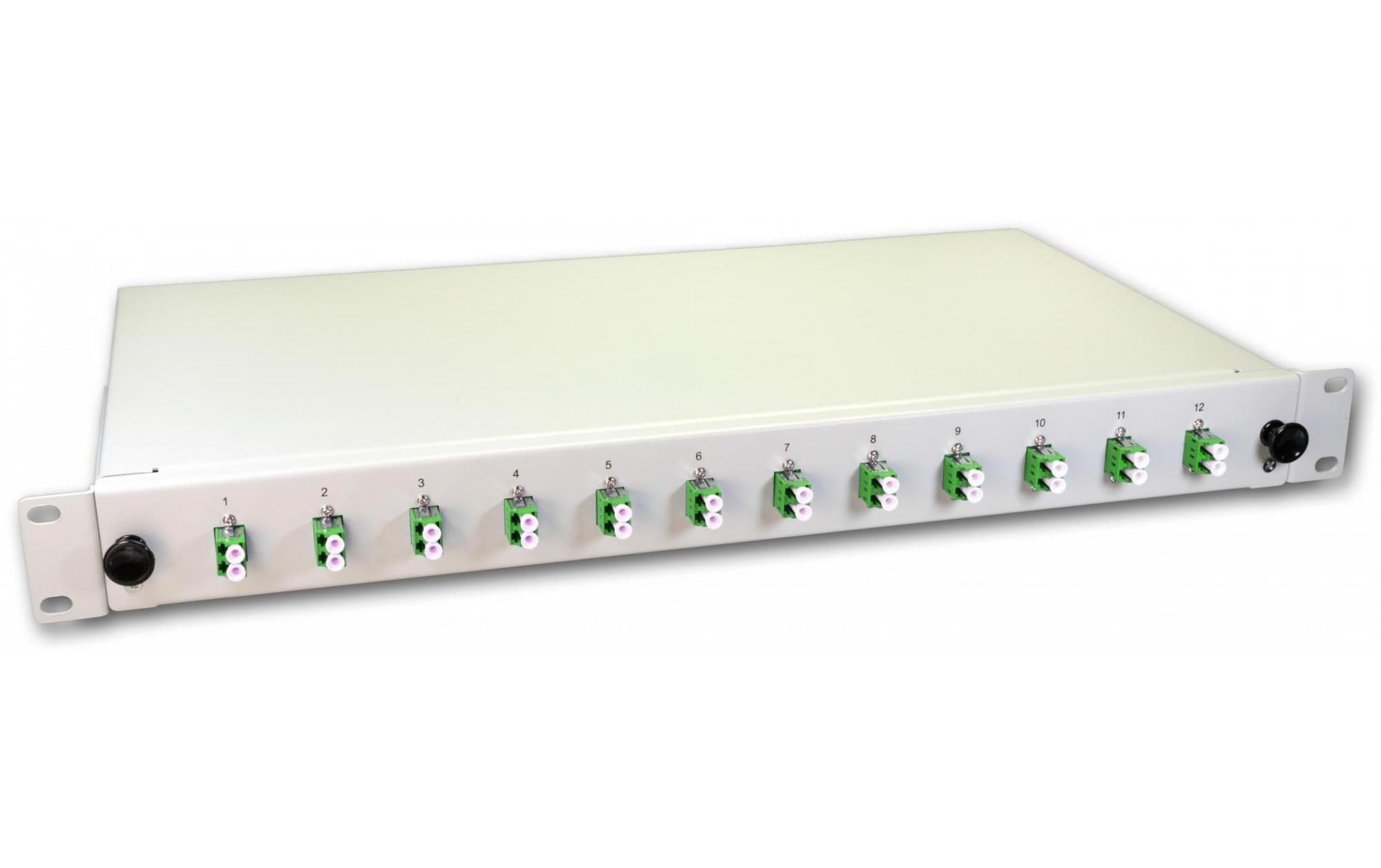 Lightwin Spleissbox 24 Fasern, 12x DLC/APC SM, 9/125µm OS2 Pigtail Lightwin Spleissbox 24 Fasern, 12x DLC/APC SM, 9/125µm OS2 Pigtail