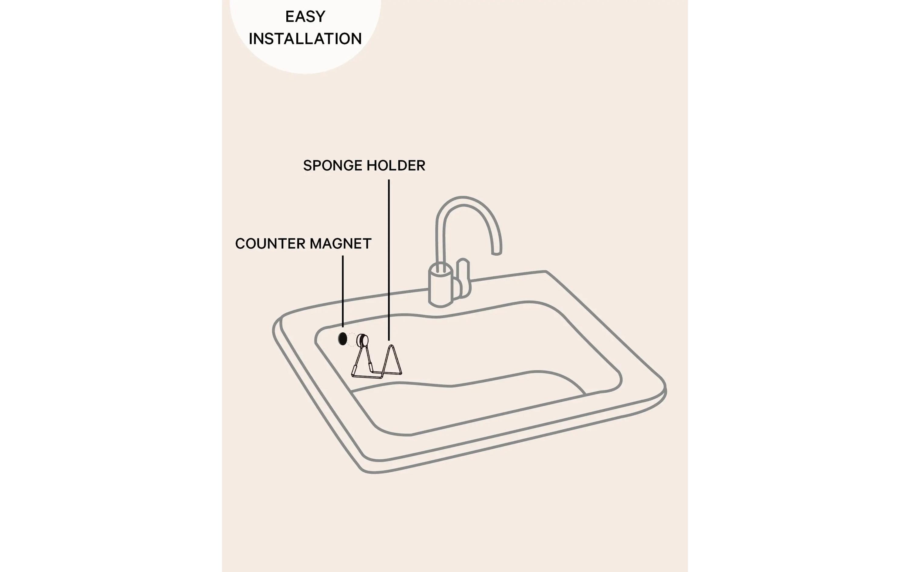 Esmée Schwammhalter Silber