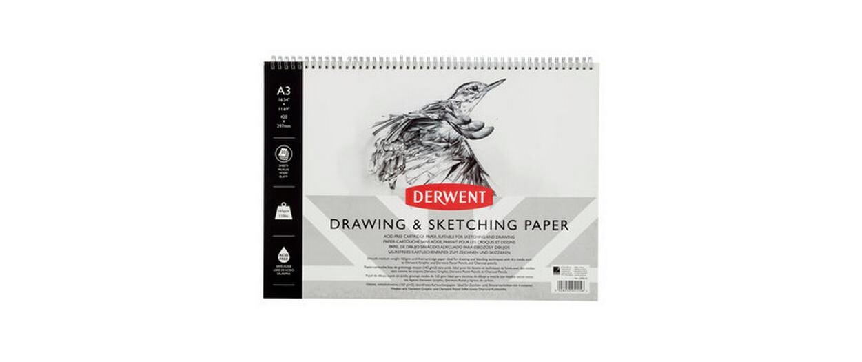 Derwent Skizzenblock, DIN-A3, Querformat, 30 Blatt