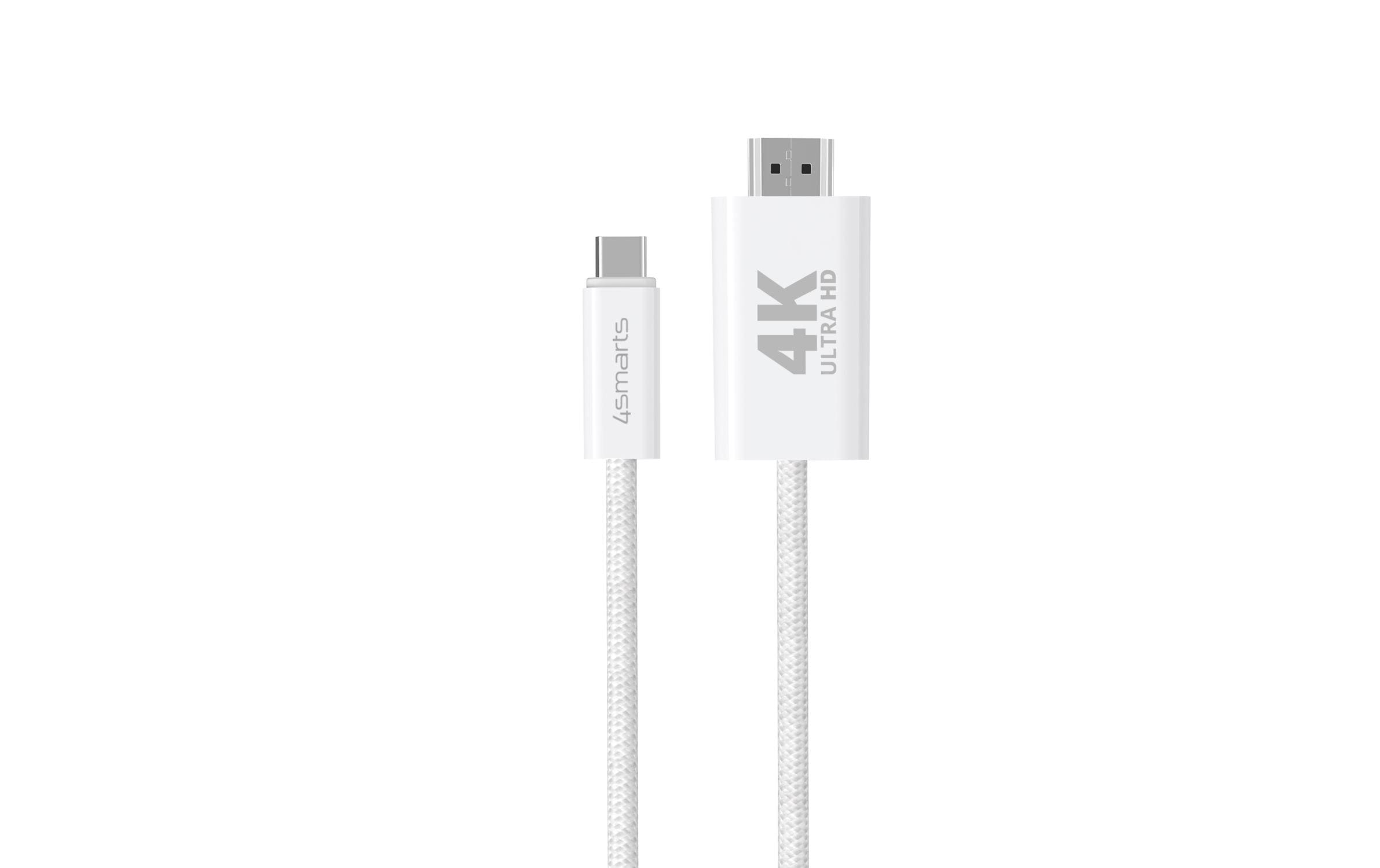 4smarts Kabel 4K 60Hz USB Type-C - HDMI, 2 m 4smarts Kabel 4K 60Hz USB Type-C - HDMI, 2 m