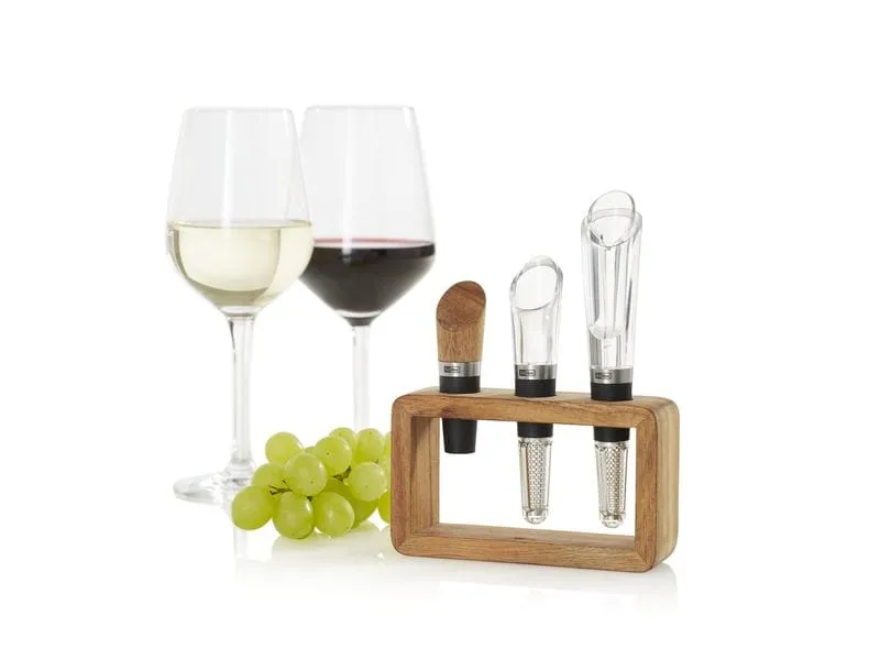 AdHoc Weinausgiesser Vine 3-teilig, Braun