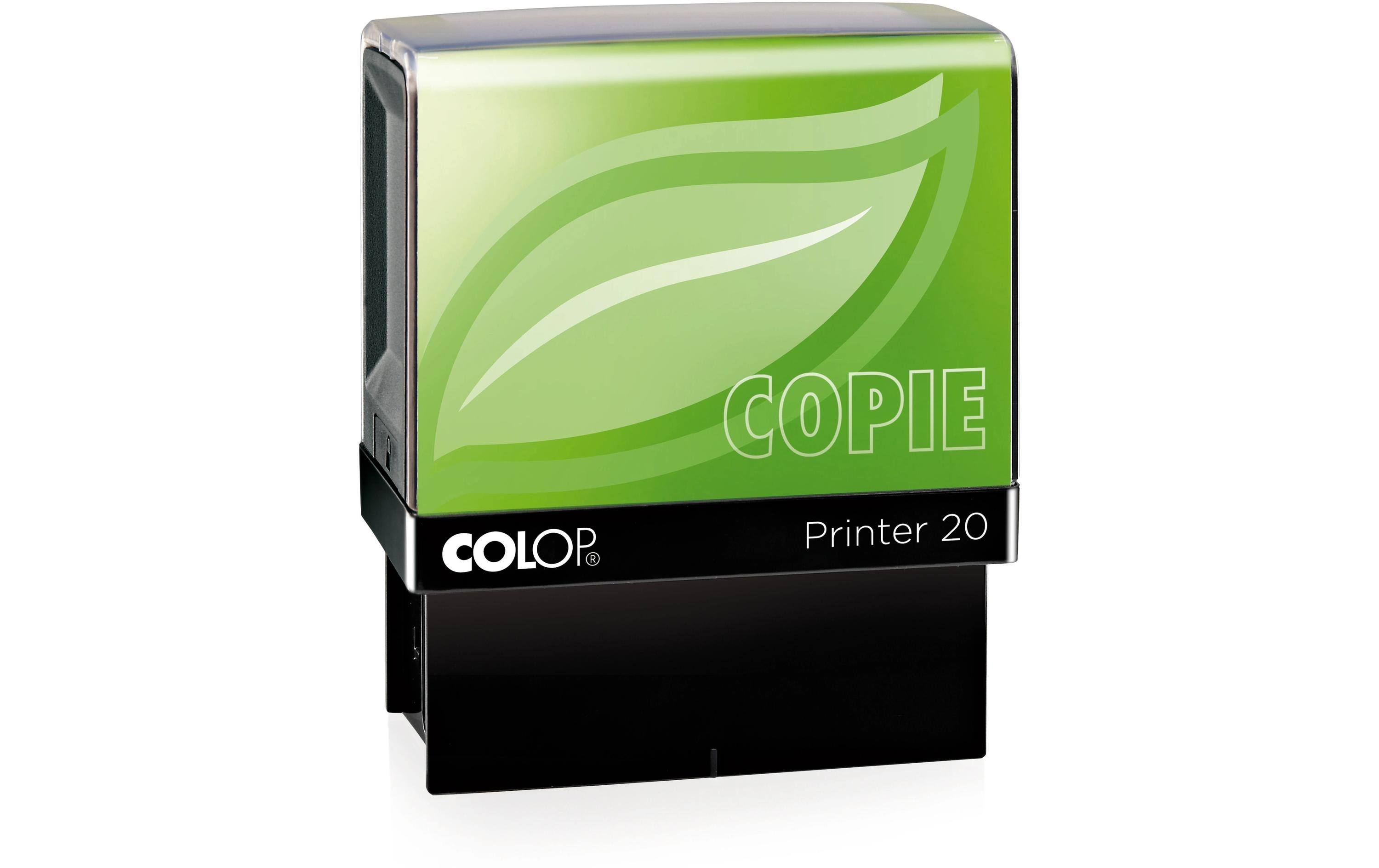 Colop Wort- und Datumsstempel Green Line «COPIE», Rot