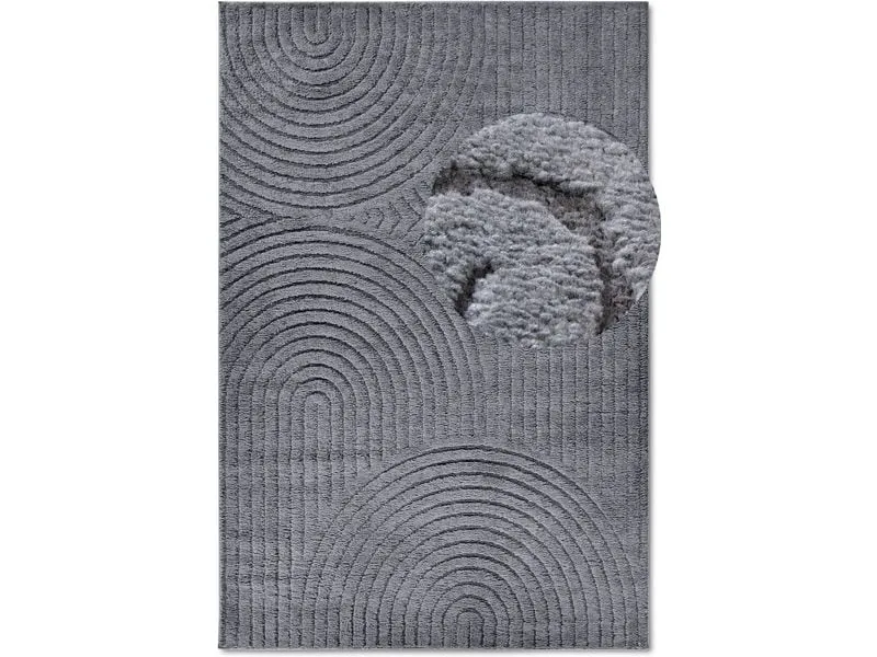 Elle Decoration Teppich Panglao 160 cm x 235 cm, Anthracite