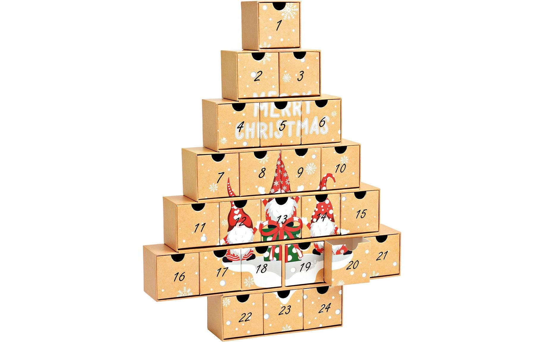 G. Wurm Adventskalender Tannenbaum 38 x 48 x 6 cm